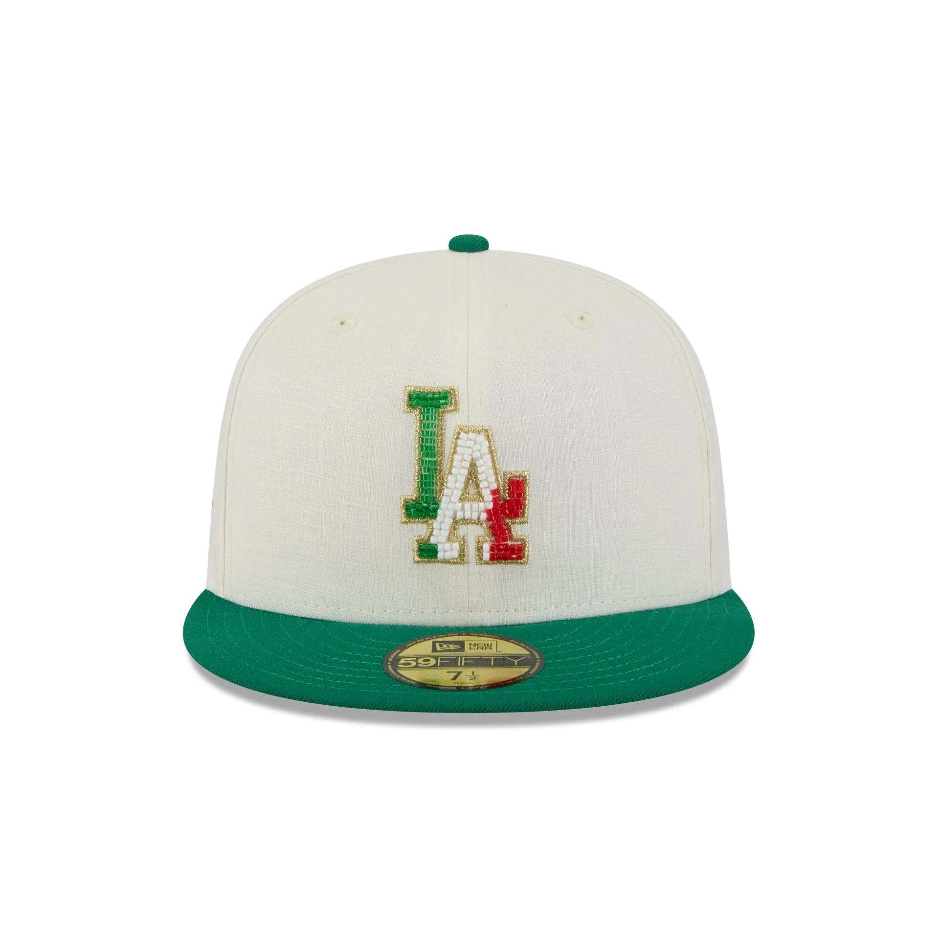 Los Angeles Dodgers Beaded Linen 59FIFTY Fitted Hat