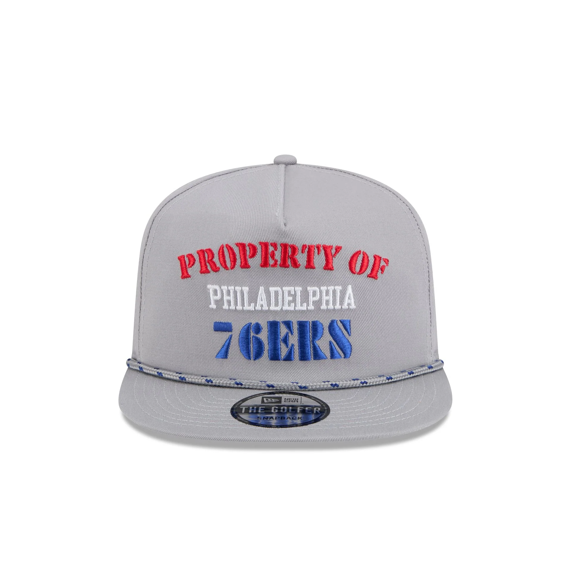 Philadelphia 76ers Vintage Gray Rope Golfer Hat
