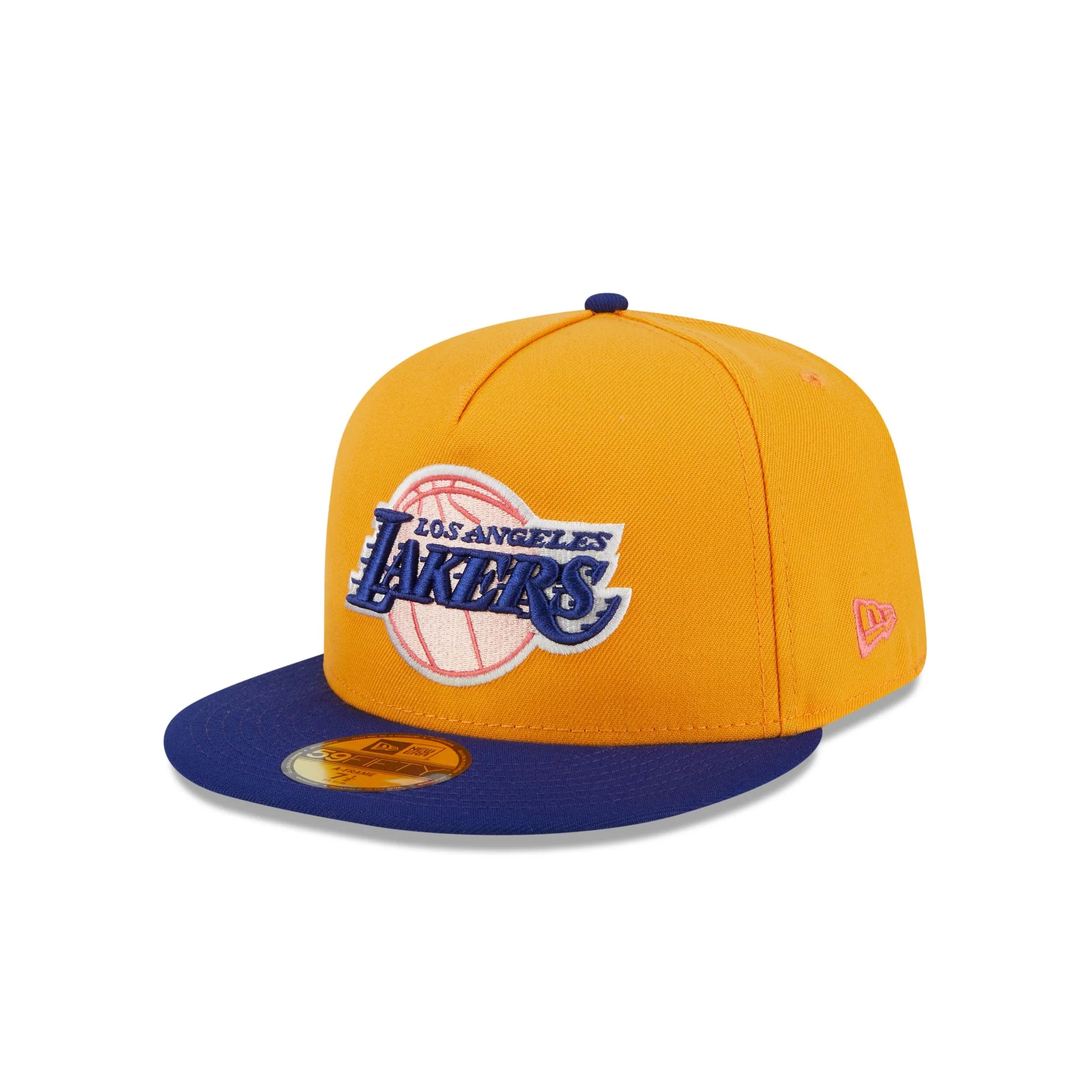 Los Angeles Lakers Gold 59FIFTY A-Frame Fitted Hat