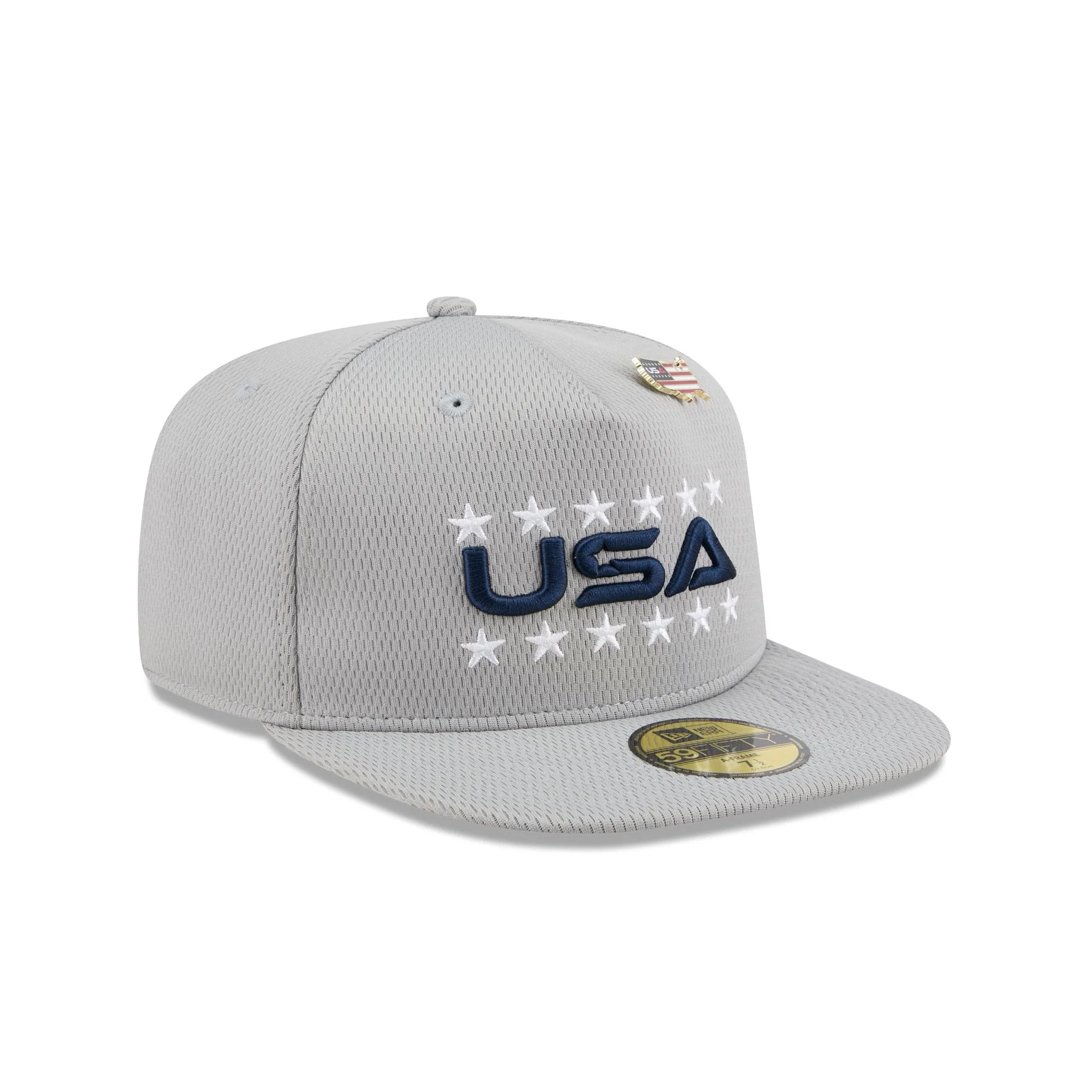 2025 Ryder Cup Team USA Gray 59FIFTY A-Frame Fitted Hat
