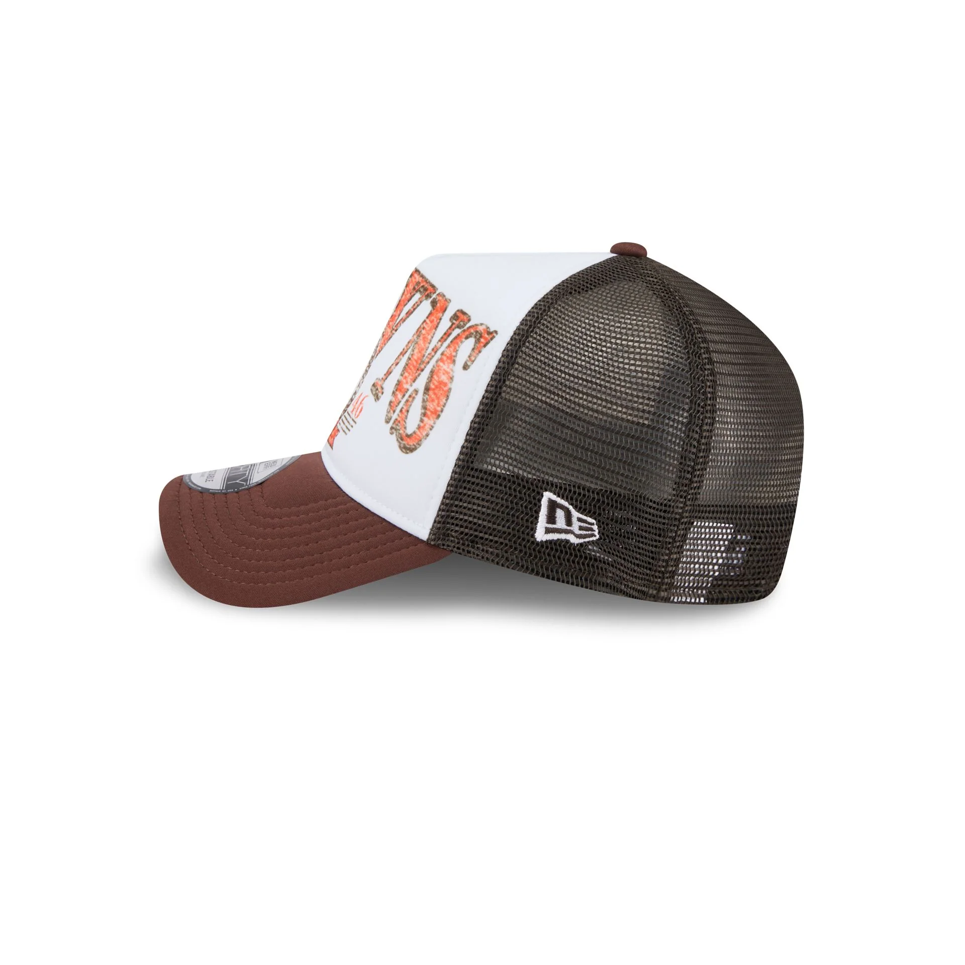 Cleveland Browns Distressed 9FORTY A-Frame Trucker Hat