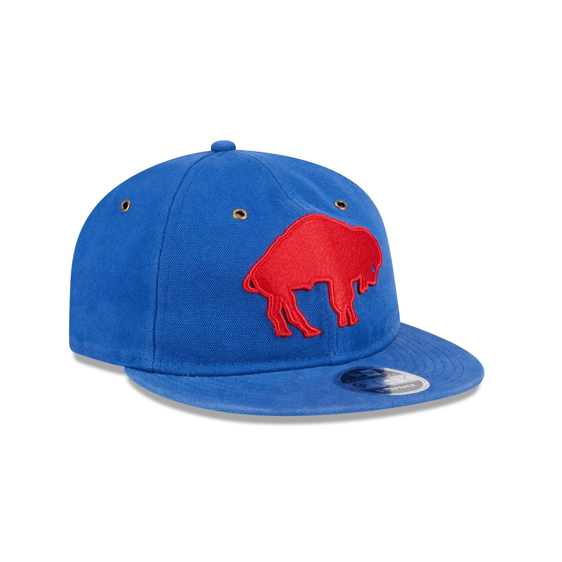 Buffalo Bills Cotton Canvas Retro Crown 9FIFTY Adjustable Hat