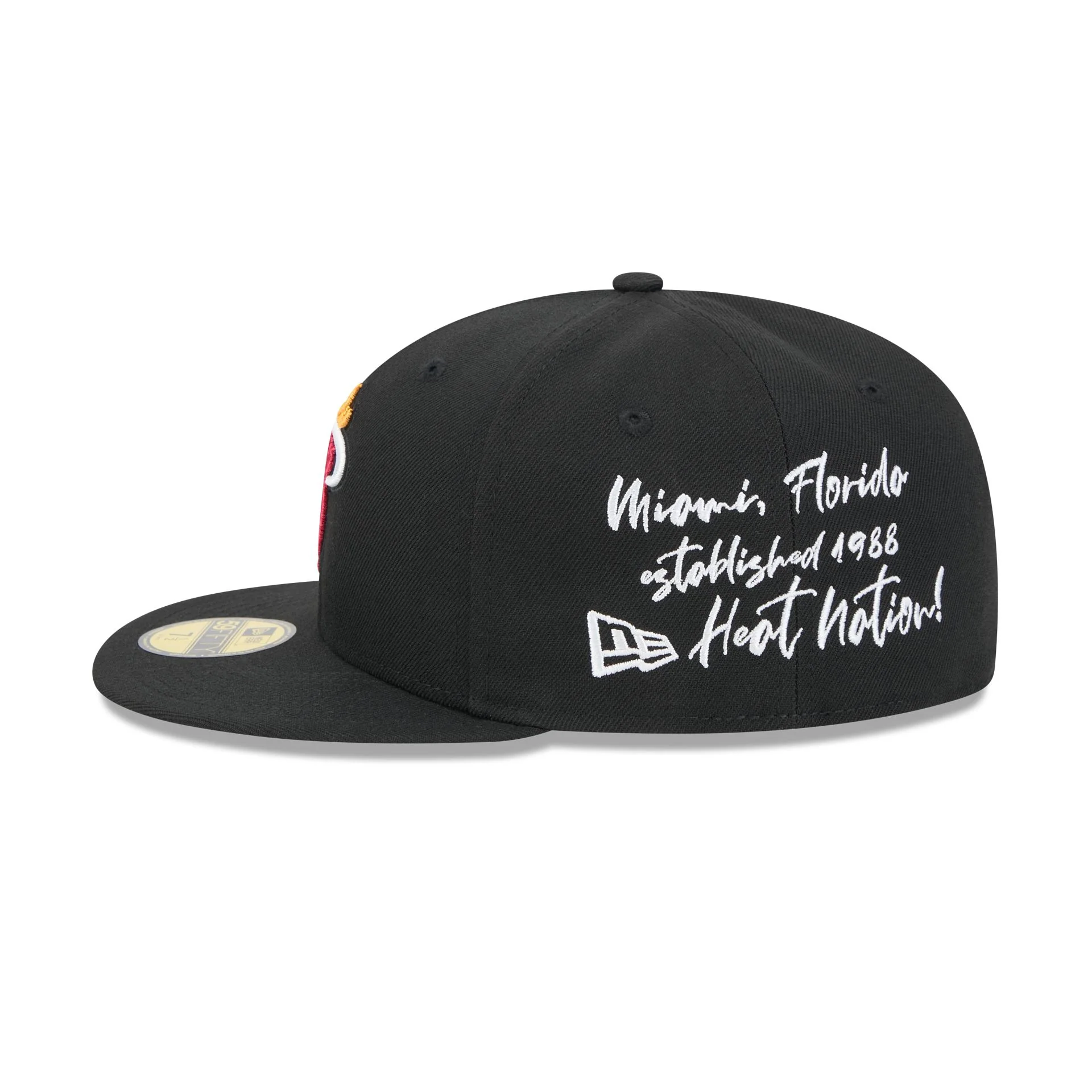 Miami Heat Team Verbiage 59FIFTY Fitted Hat