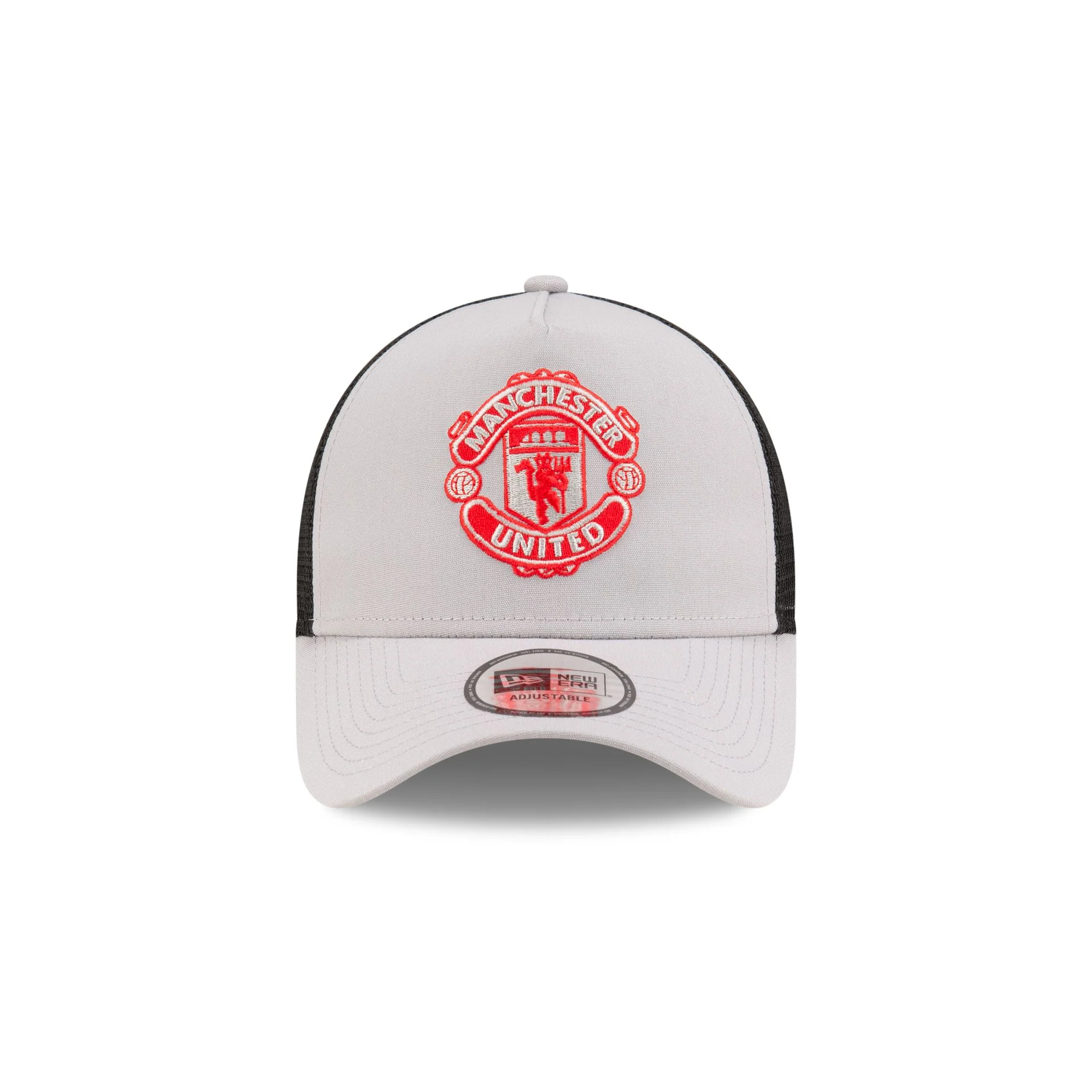 Manchester United Seasonal Gray 9FORTY A-Frame Trucker Hat