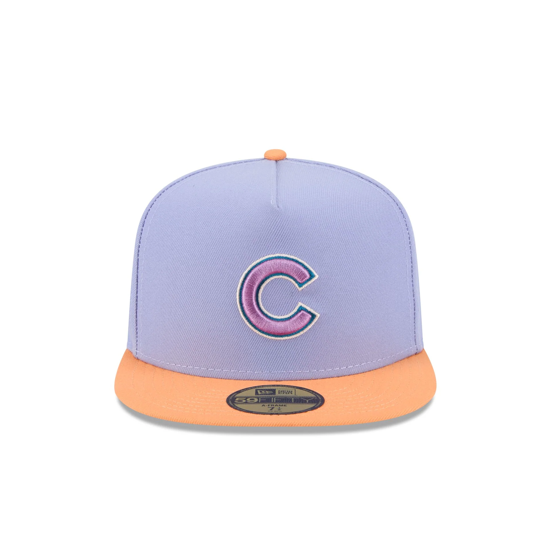 Chicago Cubs Lavender 59FIFTY A-Frame Fitted Hat