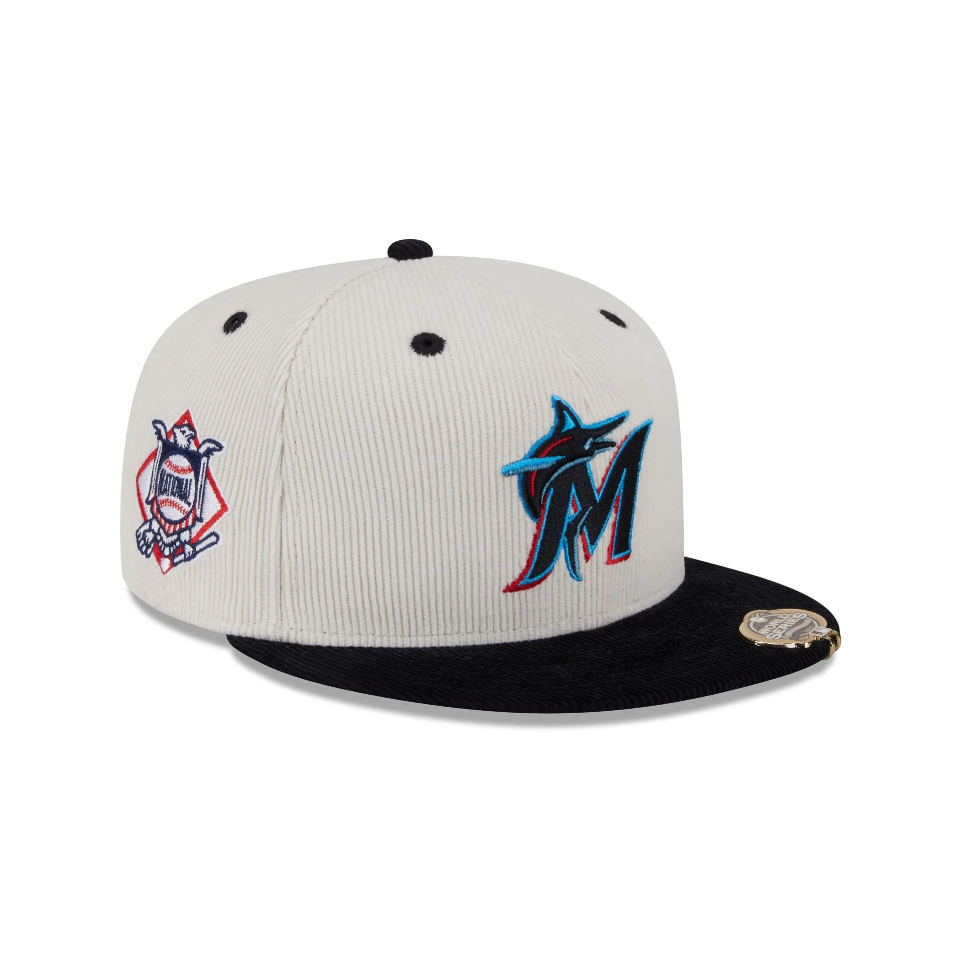 Miami Marlins Two Tone Cord 59FIFTY Fitted Hat
