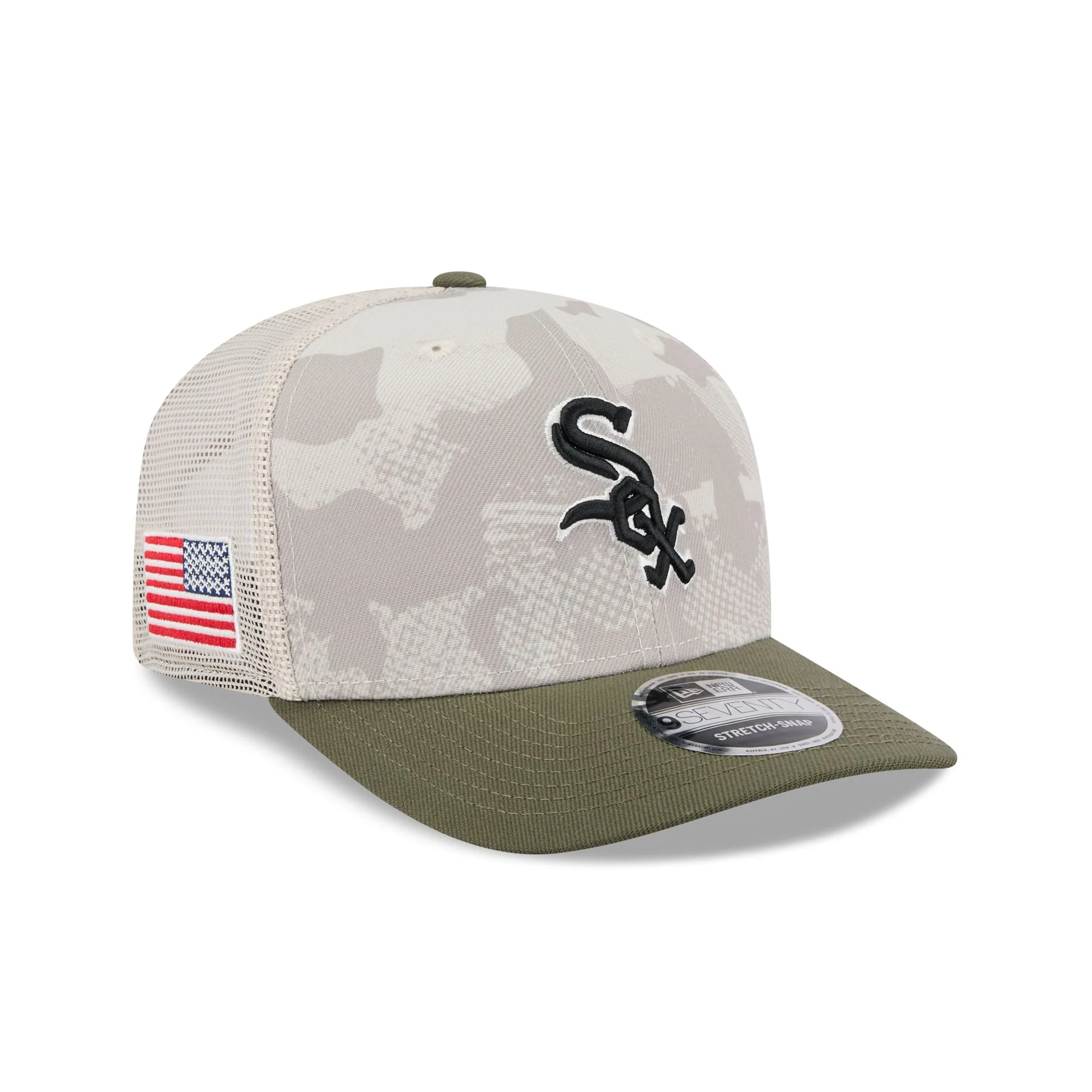 Chicago White Sox Armed Forces Day 2025 9SEVENTY Trucker Hat