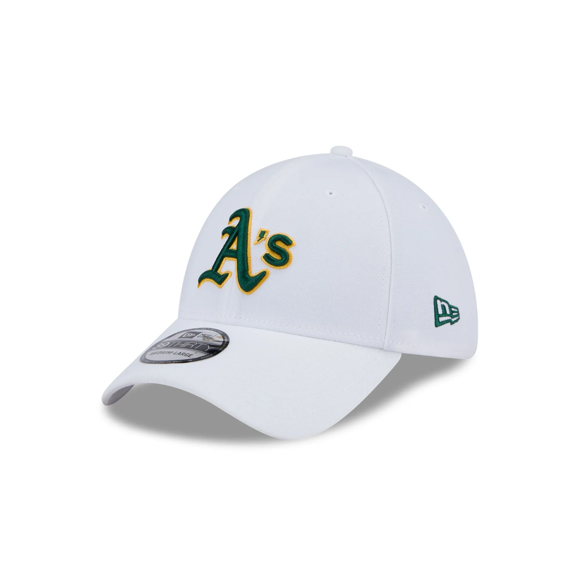 Athletics Optic White 39THIRTY Stretch Fit Hat