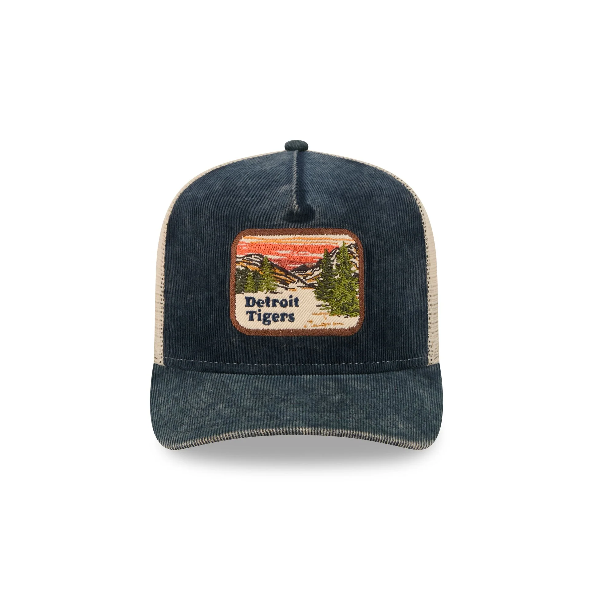 Detroit Tigers Vintage Landscape 9FIFTY A-Frame Trucker Hat