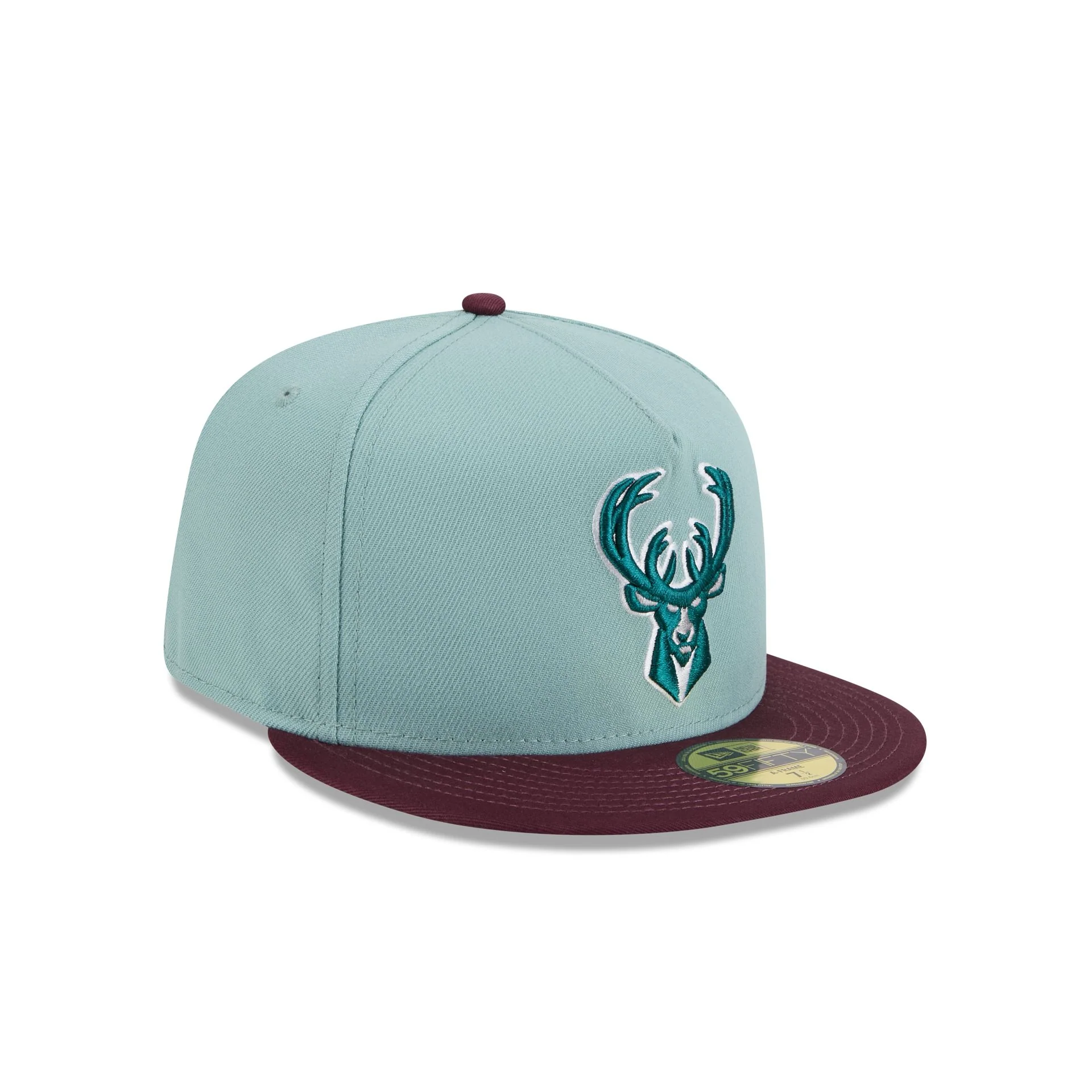 Milwaukee Bucks Beach Kiss Blue 59FIFTY A-Frame Fitted Hat