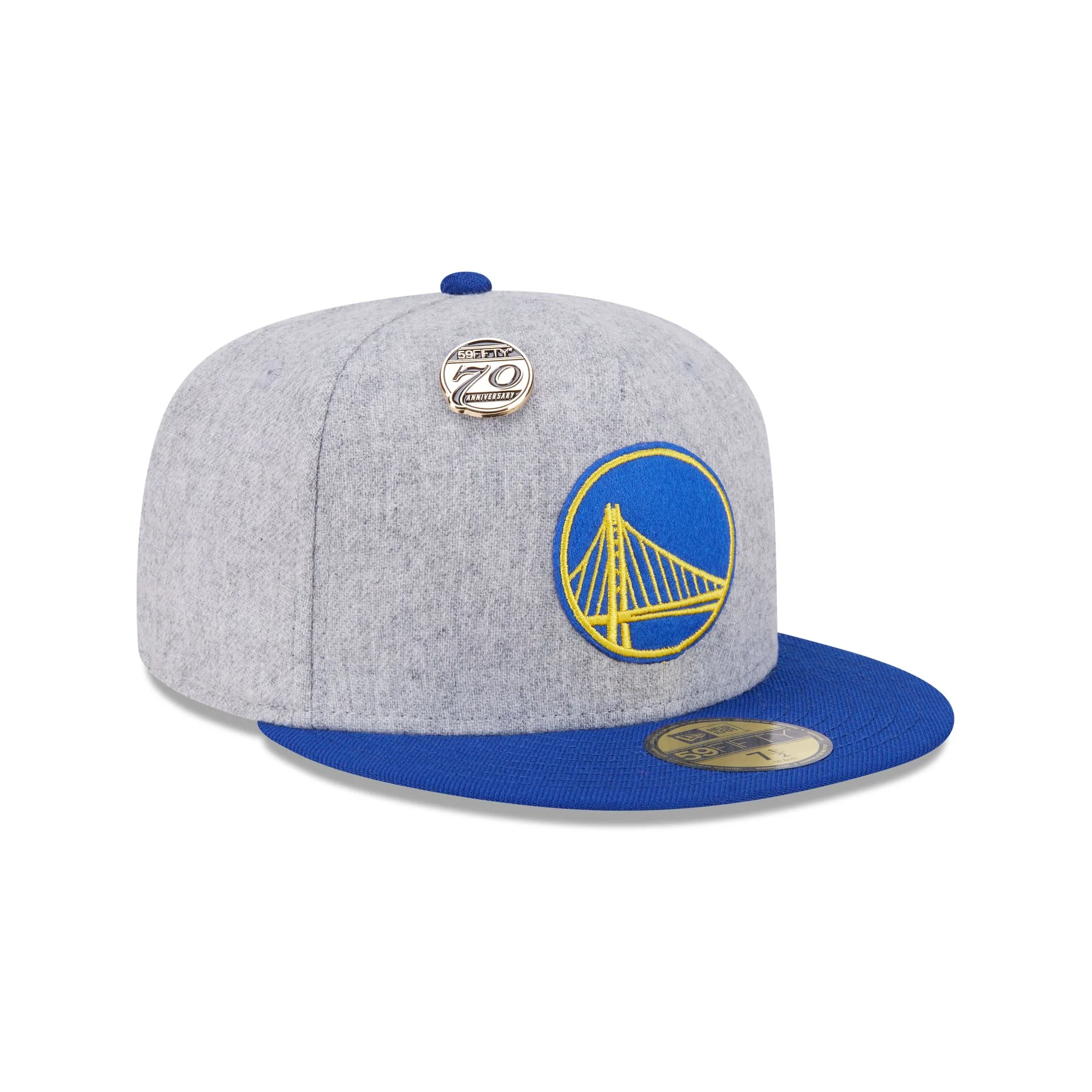 Golden State Warriors 70th Anniversary Gray 59FIFTY Fitted Hat