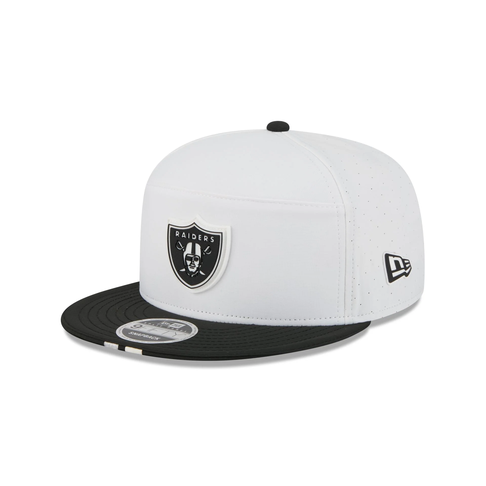 Las Vegas Raiders 2025 Training Split Panel 9FIFTY Snapback Hat