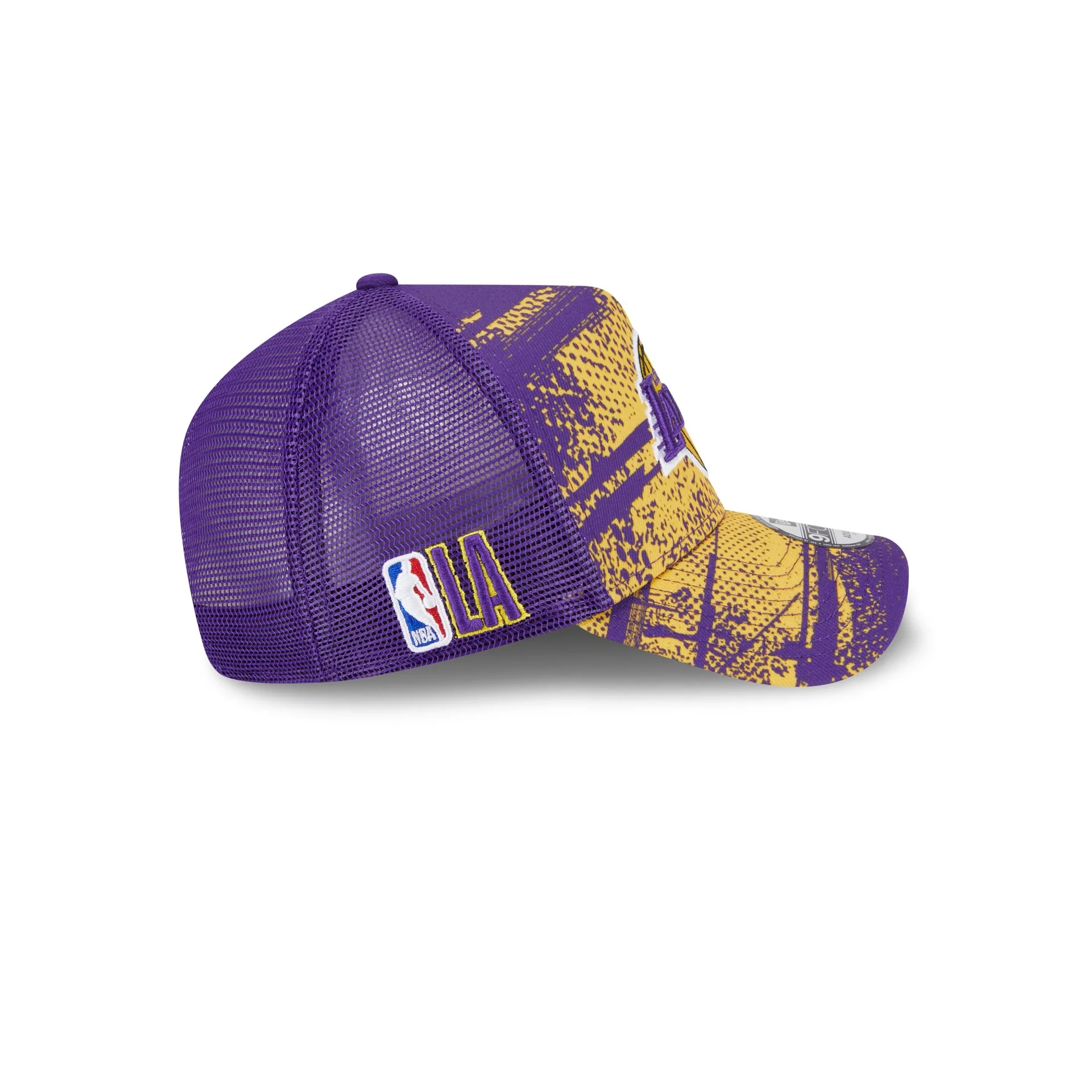 Los Angeles Lakers 2024 Tip-Off 9FORTY A-Frame Trucker Hat