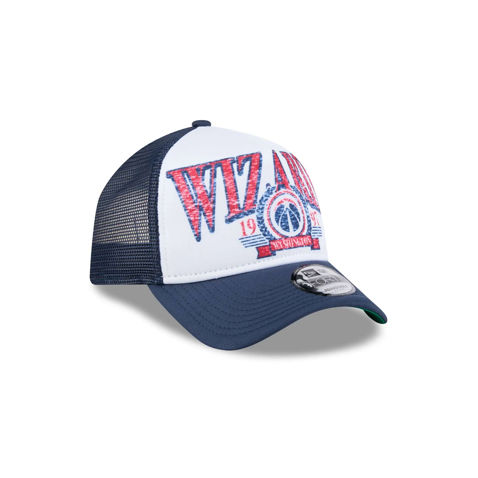 Washington Wizards Distressed 9FORTY A-Frame Trucker Hat