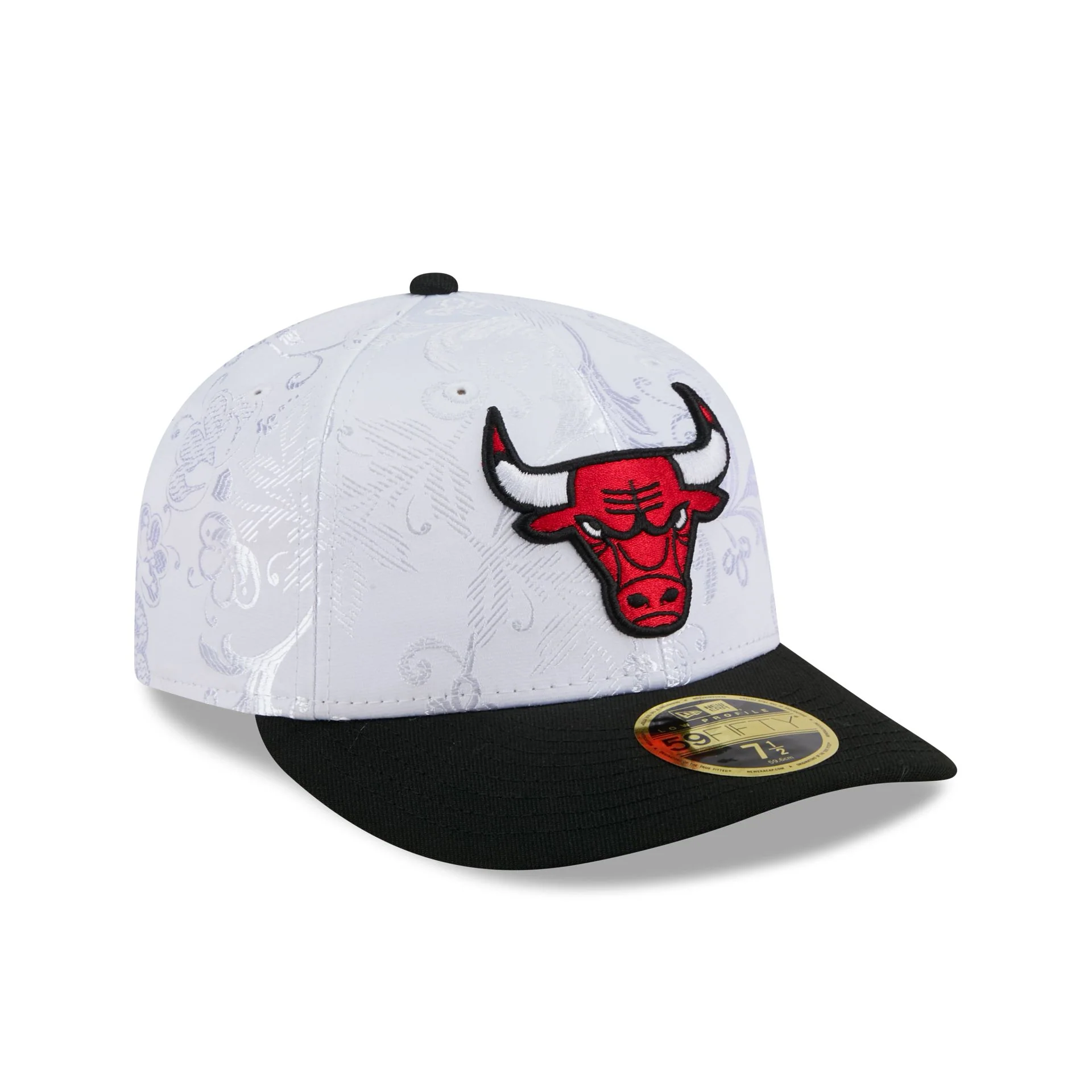 Chicago Bulls Floral Shine Low Profile 59FIFTY Fitted Hat