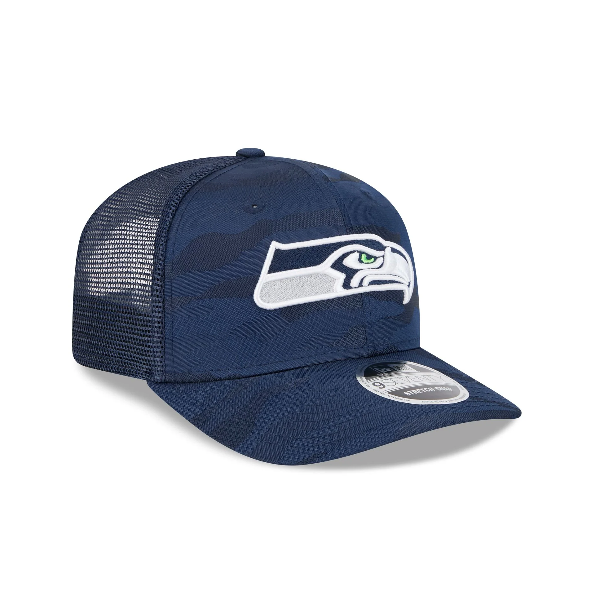 Seattle Seahawks Camo 9SEVENTY Trucker Stretch-Snap Hat