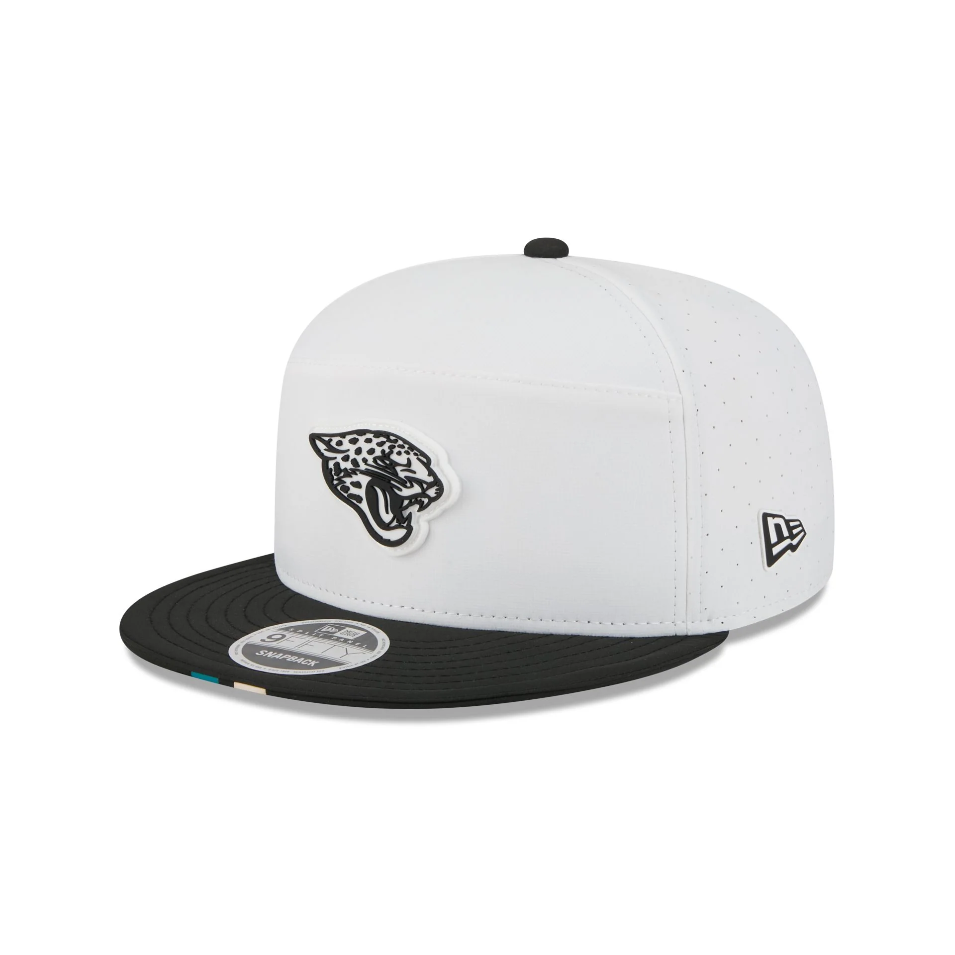 Jacksonville Jaguars 2025 Training Split Panel 9FIFTY Snapback Hat