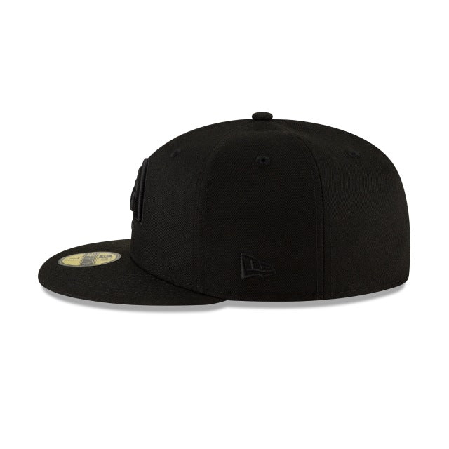 Los Angeles Rams Black On Black 59FIFTY Fitted Hat