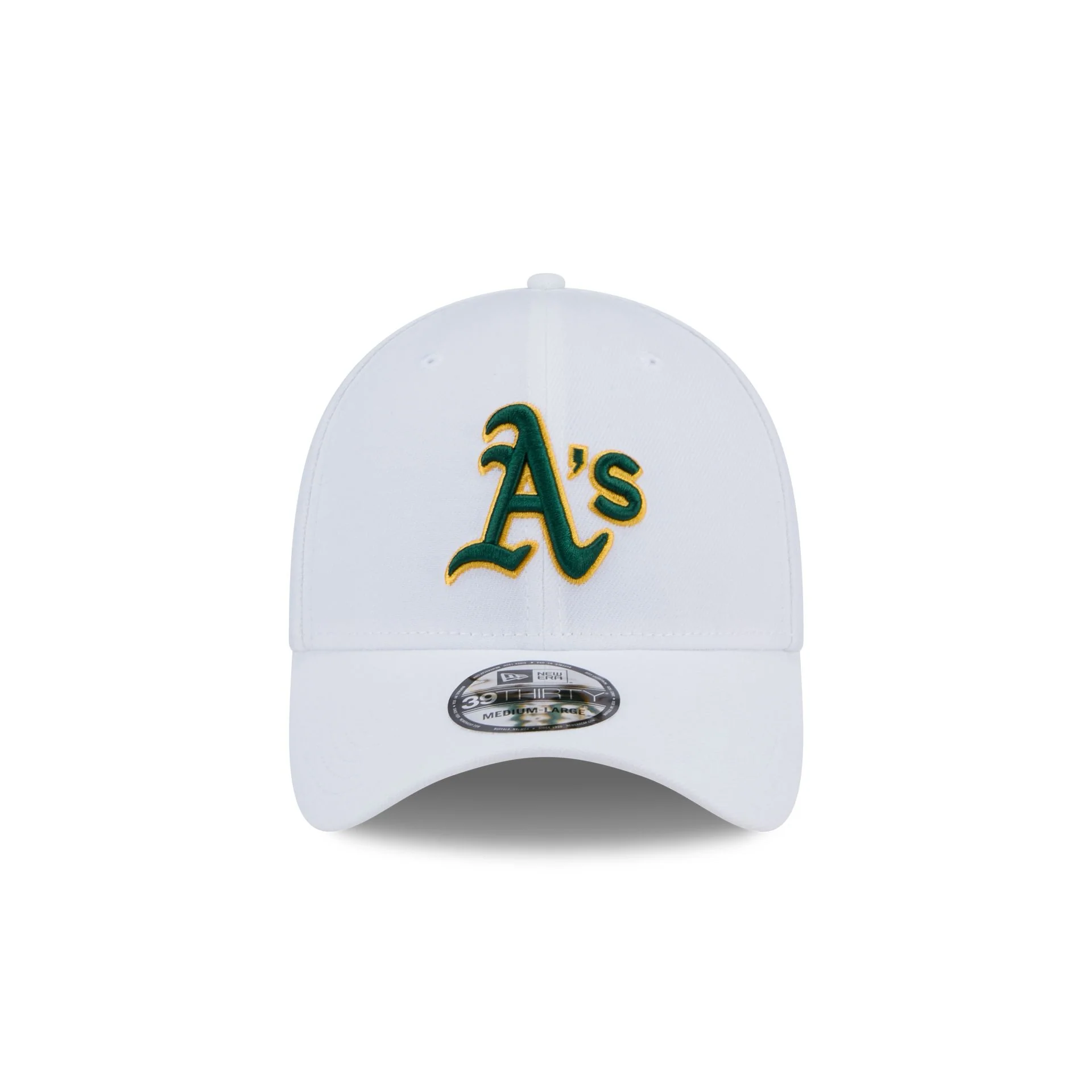 Athletics Optic White 39THIRTY Stretch Fit Hat