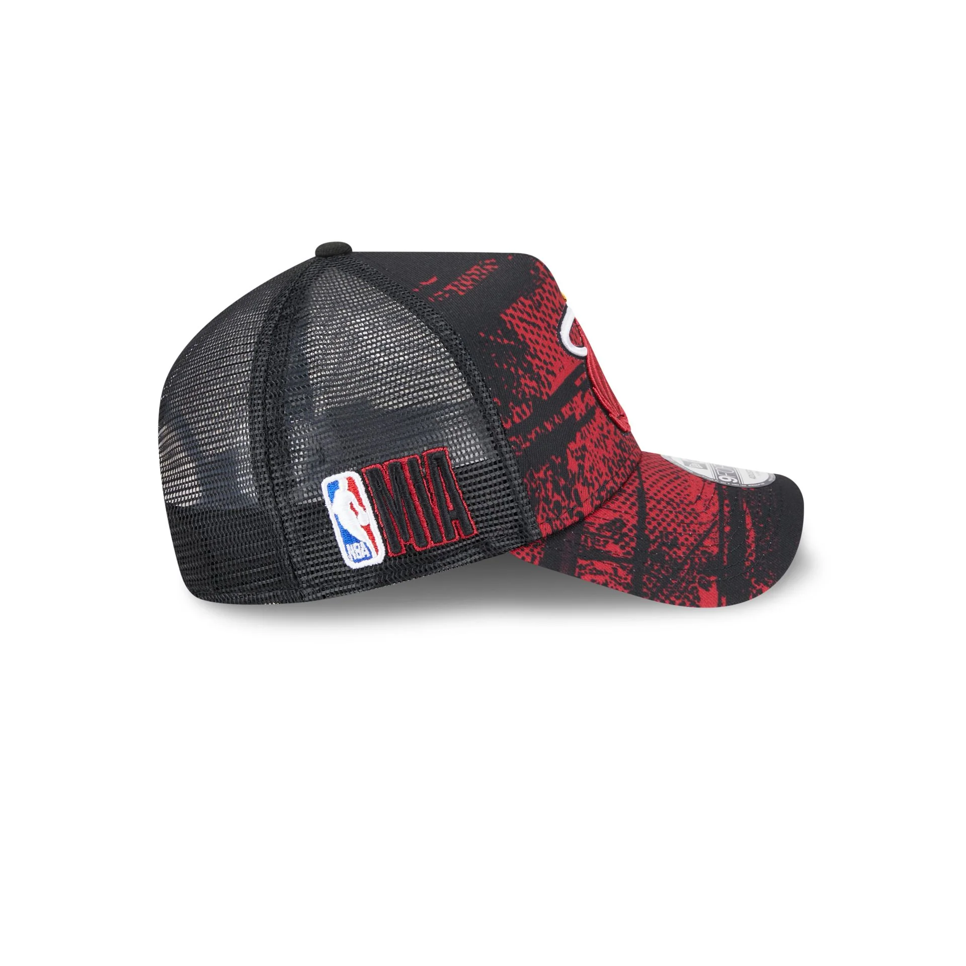 Miami Heat 2024 Tip-Off 9FORTY A-Frame Trucker Hat