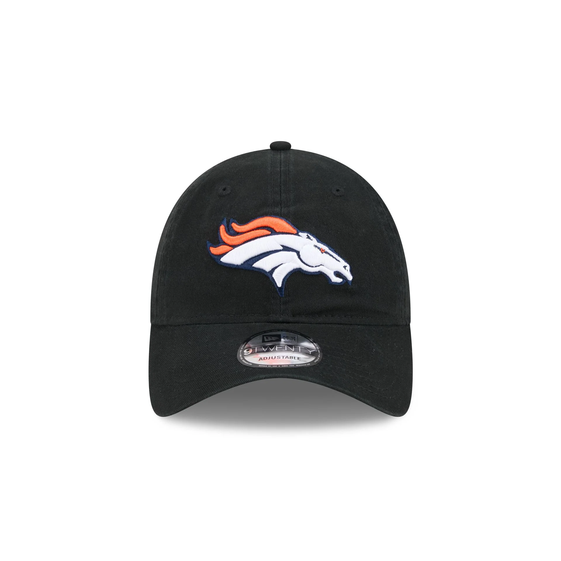 Denver Broncos Black 9TWENTY Adjustable Hat