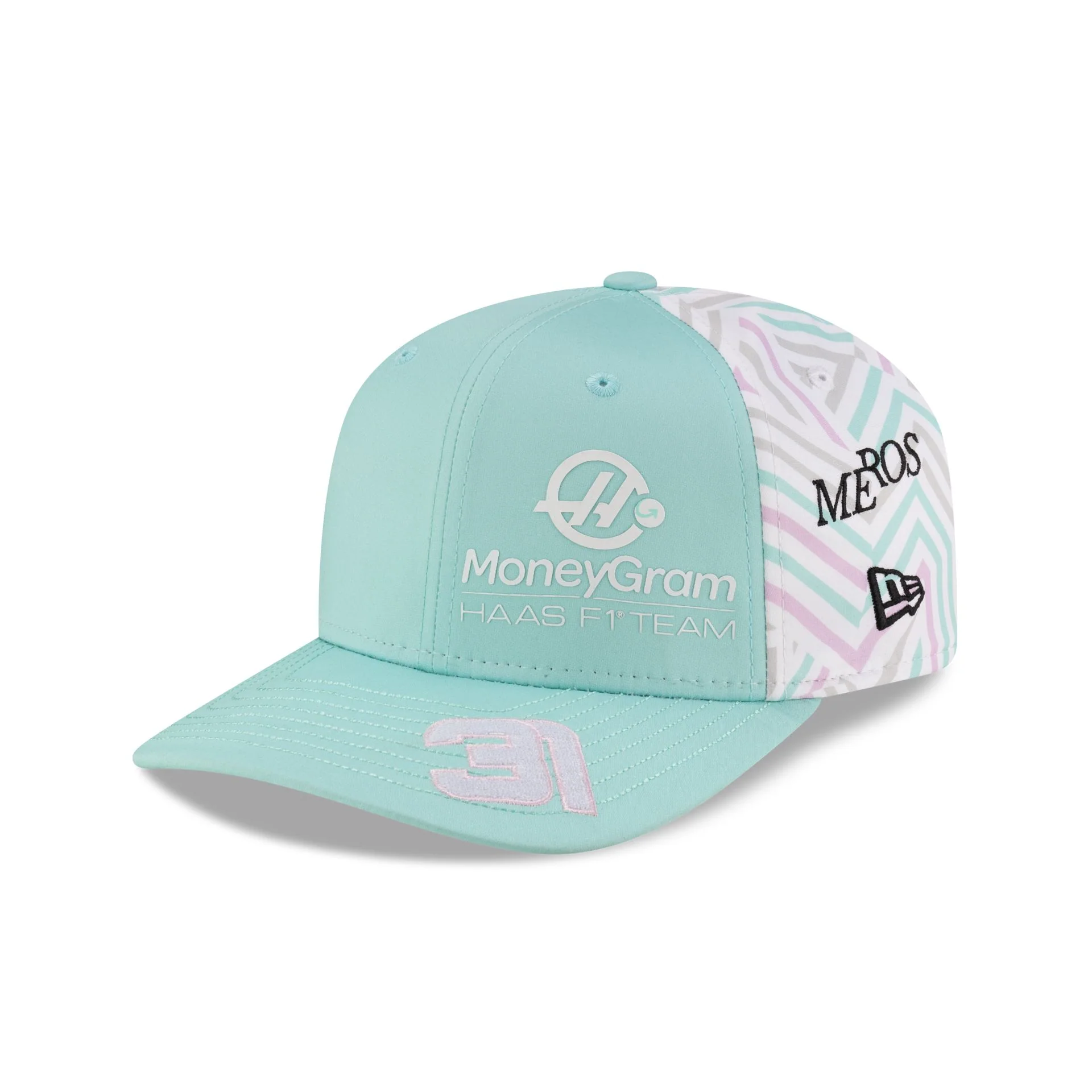 2025 Miami Race Special MoneyGram Haas F1 Team Esteban Ocon 9SEVENTY Stretch-Snap Hat