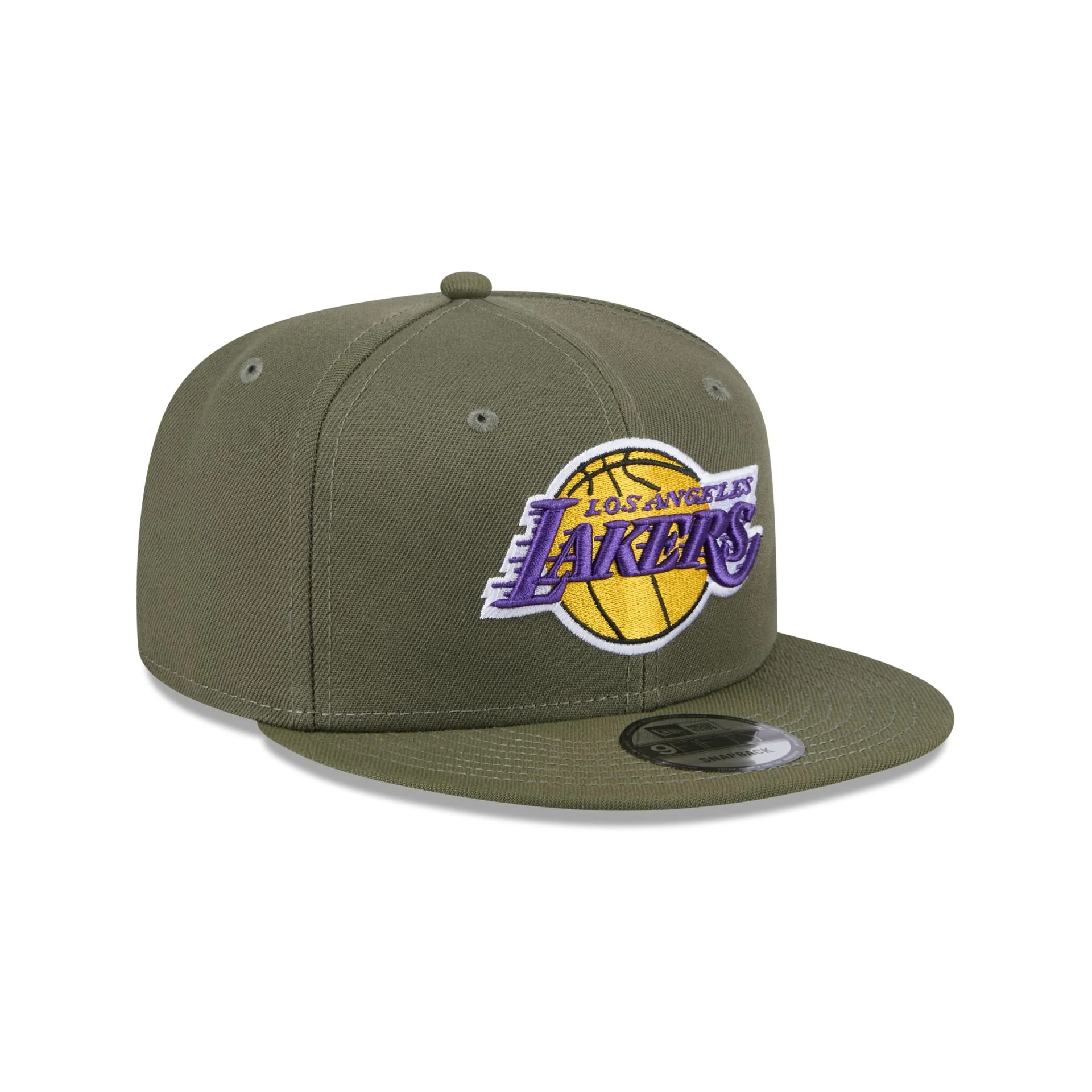 Los Angeles Lakers Olive 9FIFTY Snapback Hat