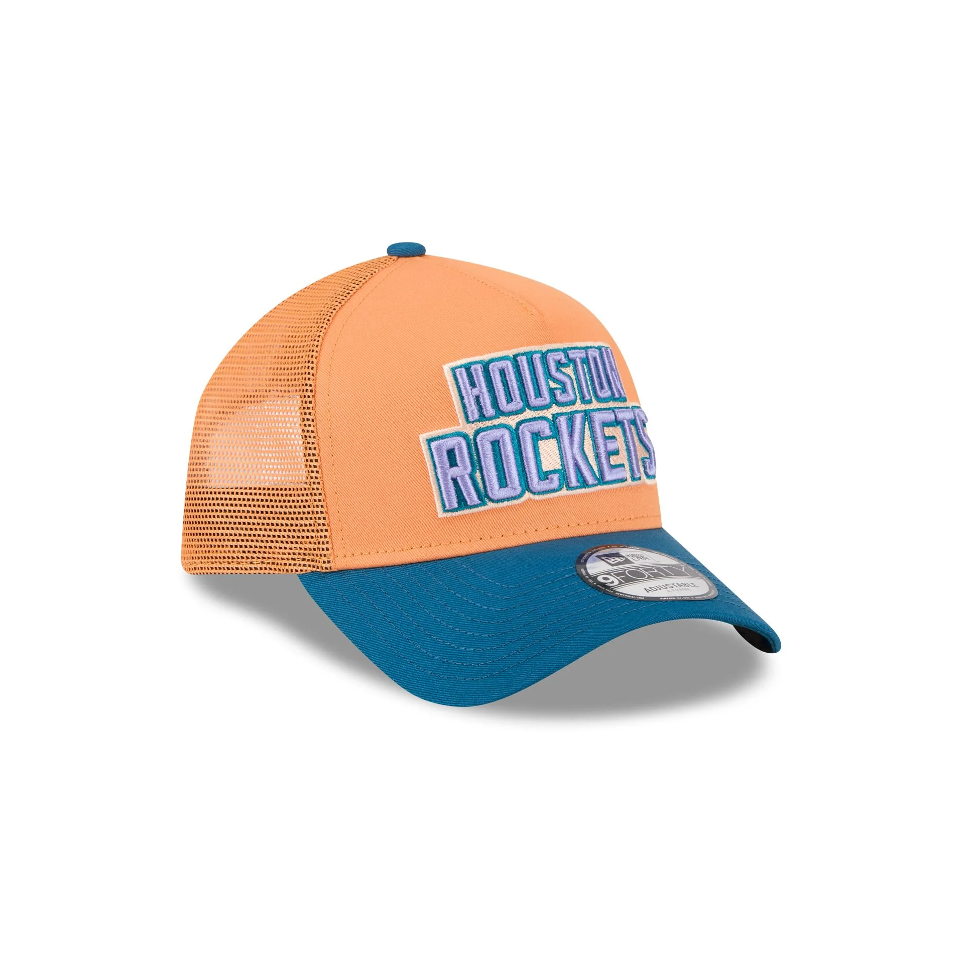 Houston Rockets Orange Glaze 9FORTY A-Frame Trucker Hat