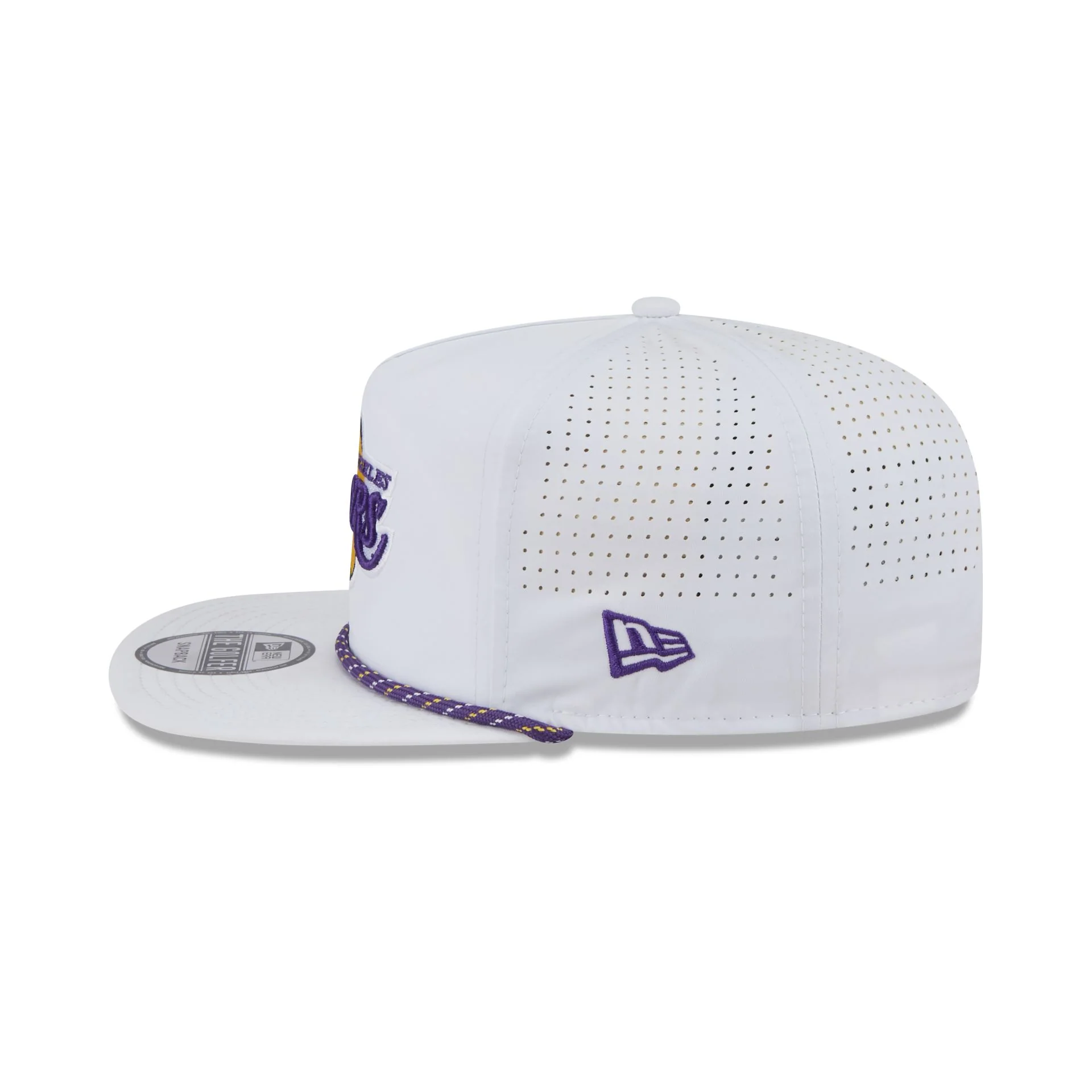 Los Angeles Lakers Optic White Performance Rope Golfer Hat