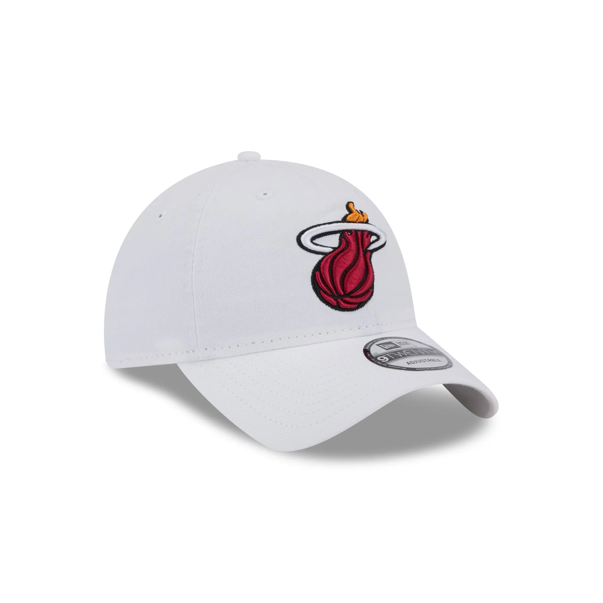 Miami Heat White 9TWENTY Adjustable Hat