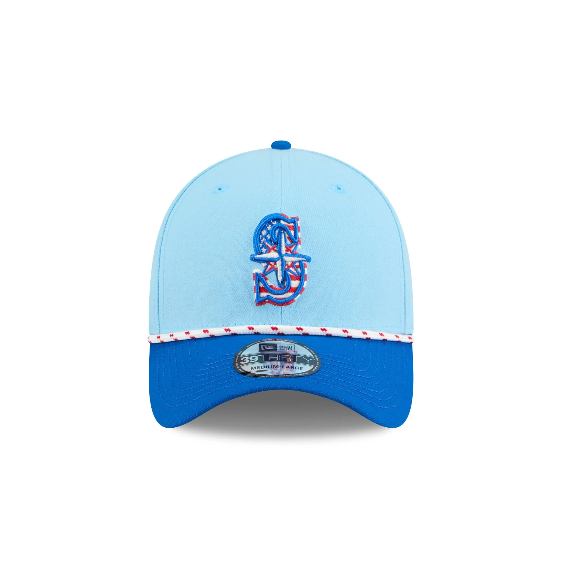 Seattle Mariners Independence Day 2025 39THIRTY Stretch Fit Hat