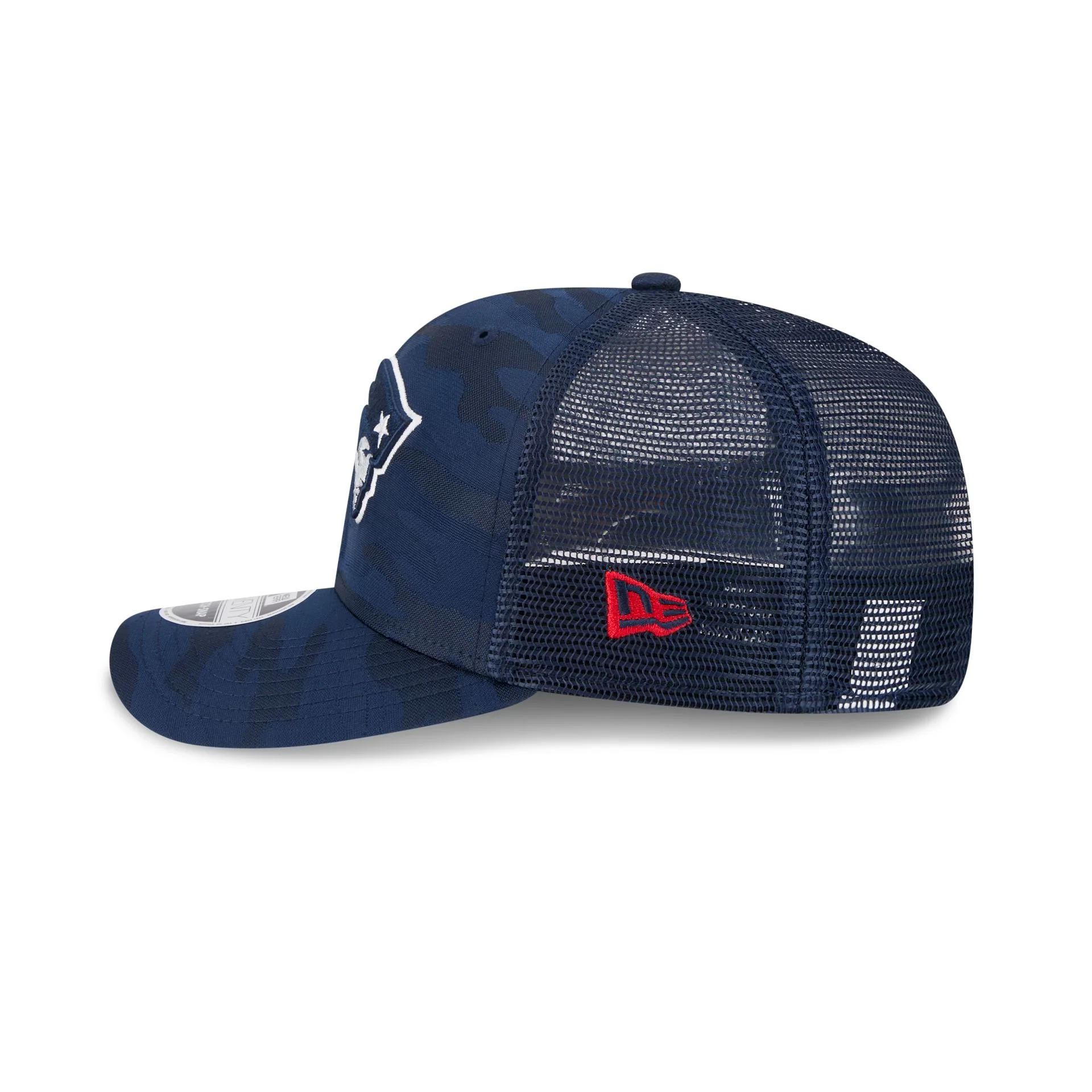New England Patriots Camo 9SEVENTY Trucker Stretch-Snap Hat
