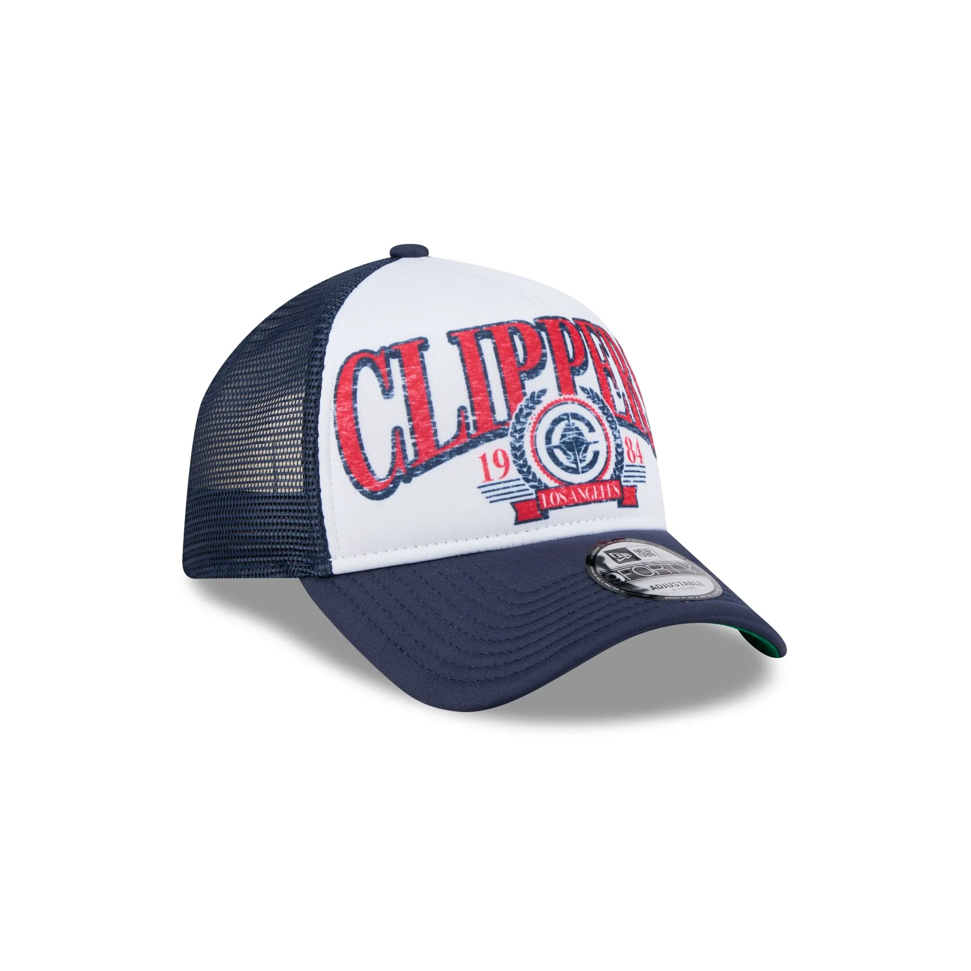 Los Angeles Clippers Distressed 9FORTY A-Frame Trucker Hat