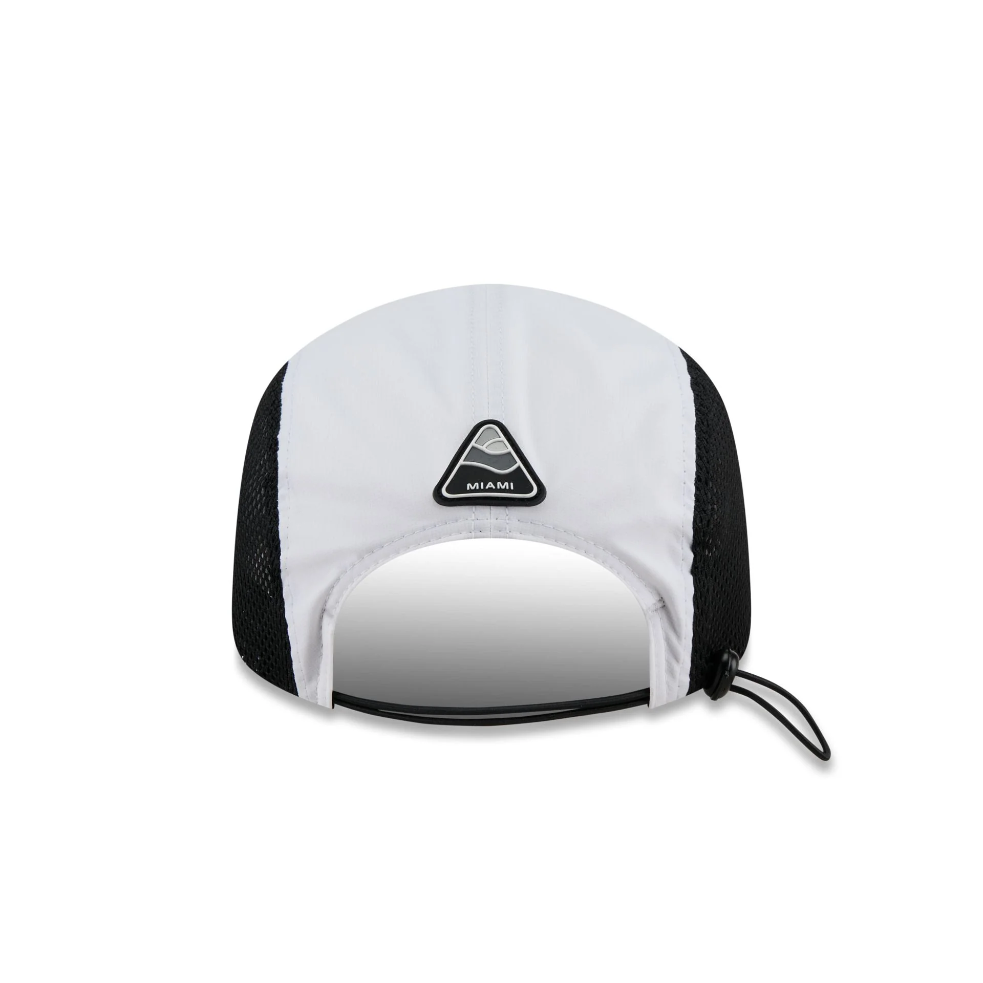 Miami Dolphins White Poly Runner Adjustable Hat