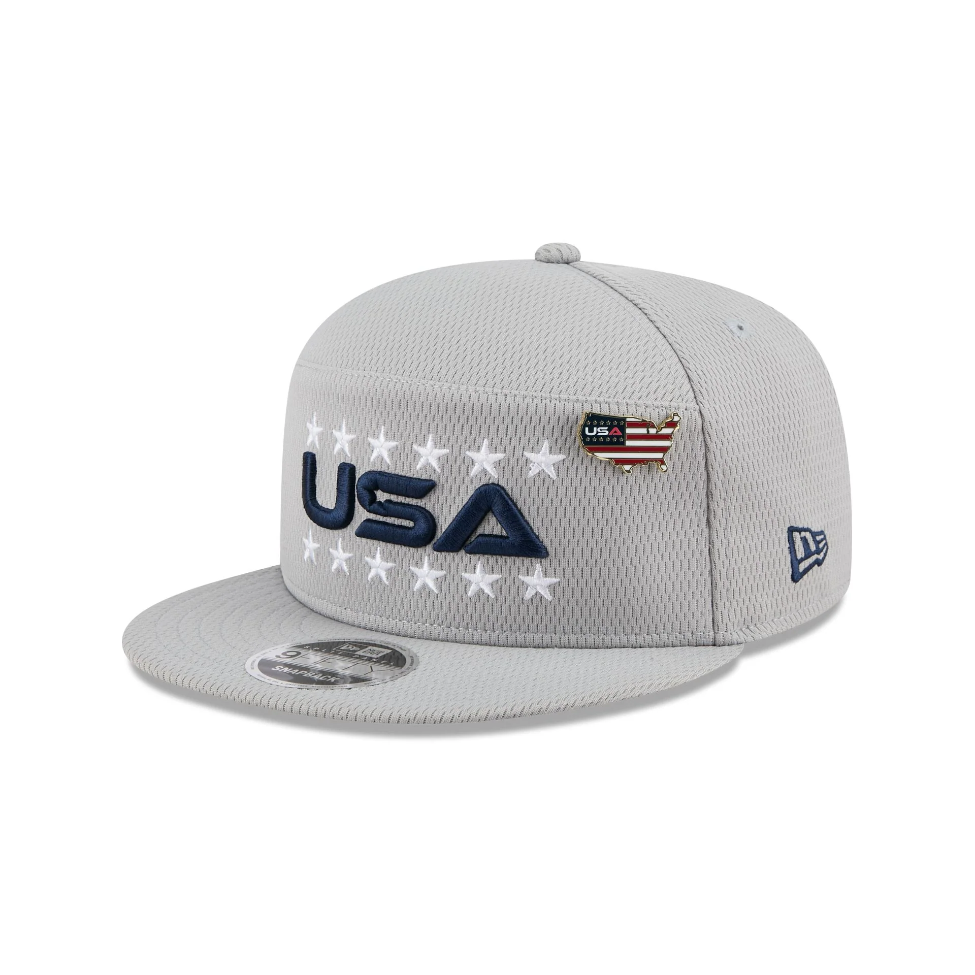 2025 Ryder Cup Team USA Gray Split Panel 9FIFTY Snapback Hat