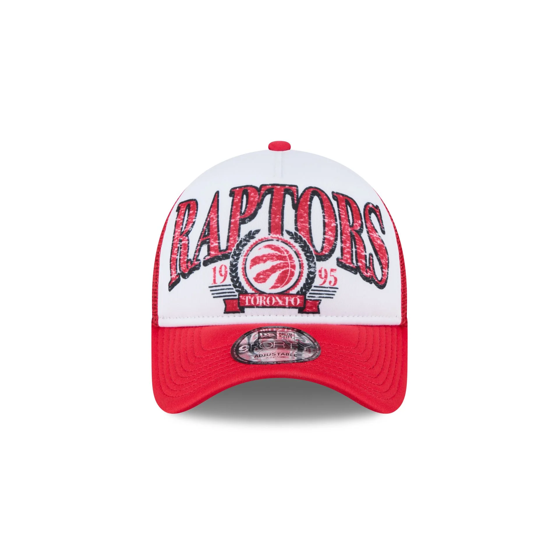 Toronto Raptors Distressed 9FORTY A-Frame Trucker Hat