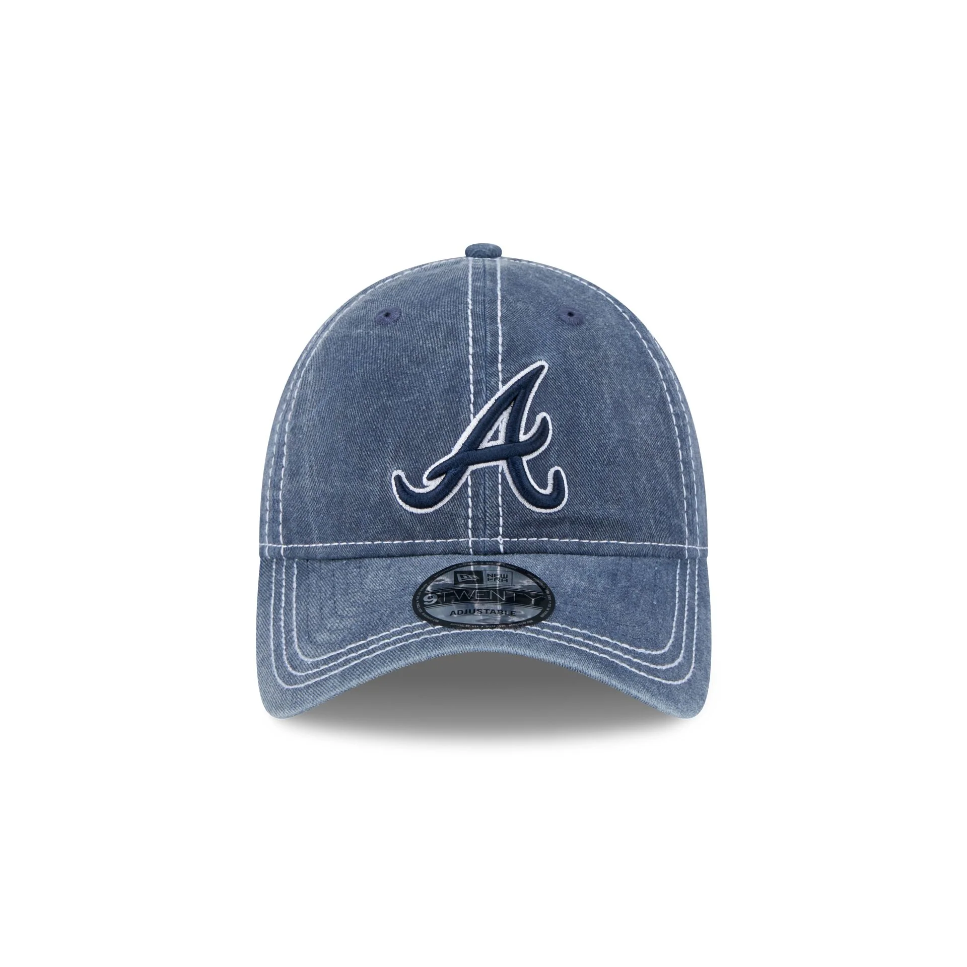 Atlanta Braves Washed Contrast 9TWENTY Adjustable Hat