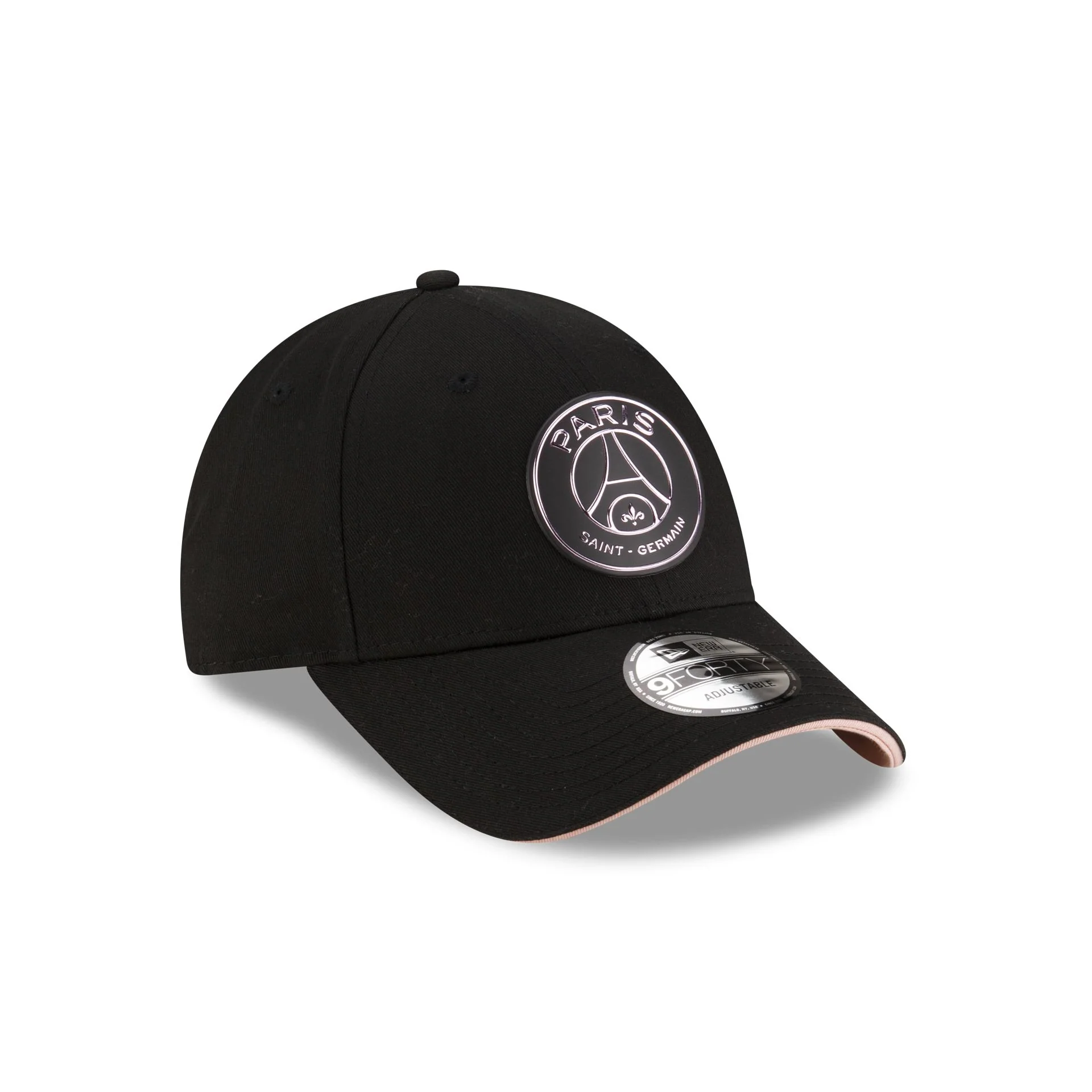 Paris Saint-Germain Black 9FORTY Adjustable Hat