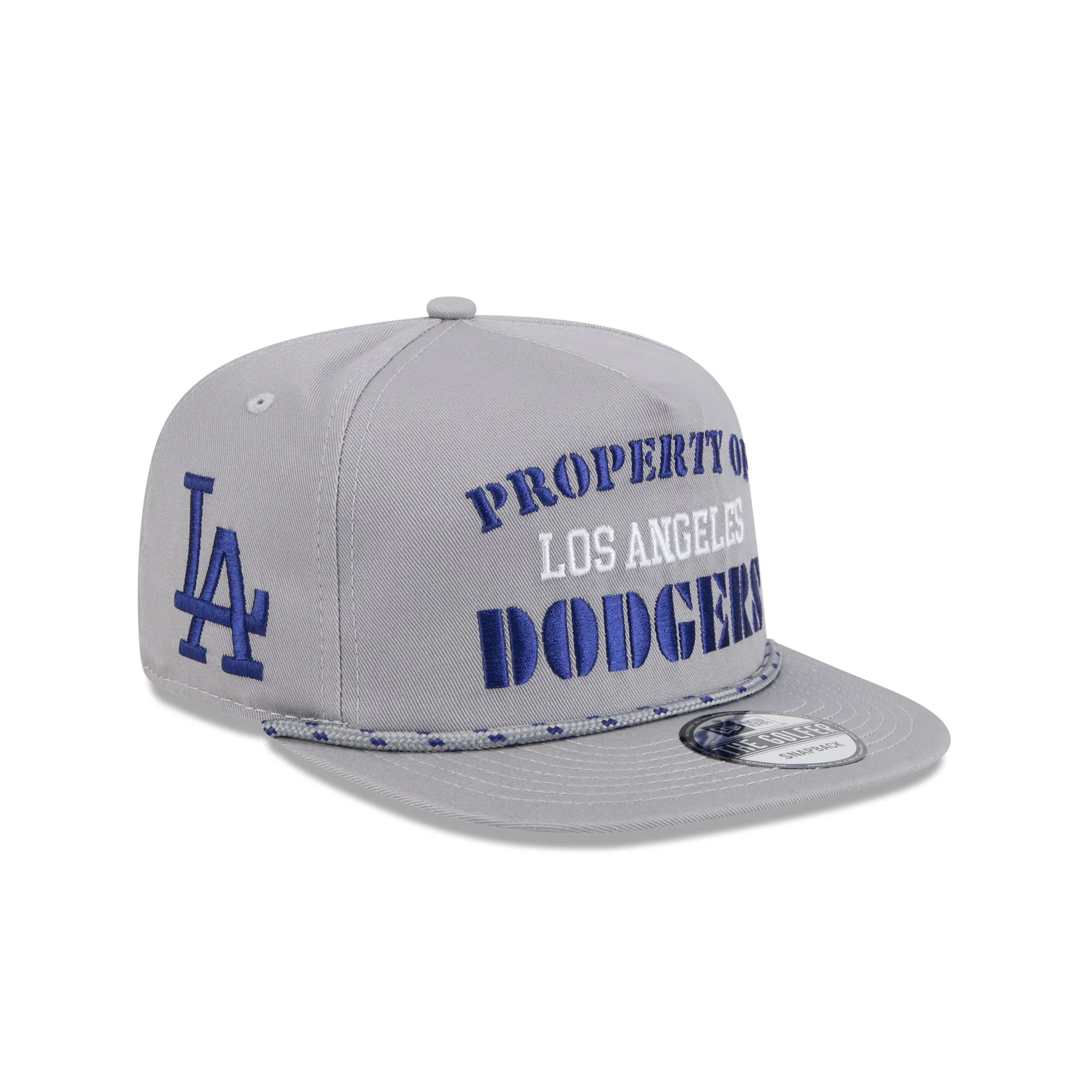 Los Angeles Dodgers Vintage Gray Rope Golfer Hat