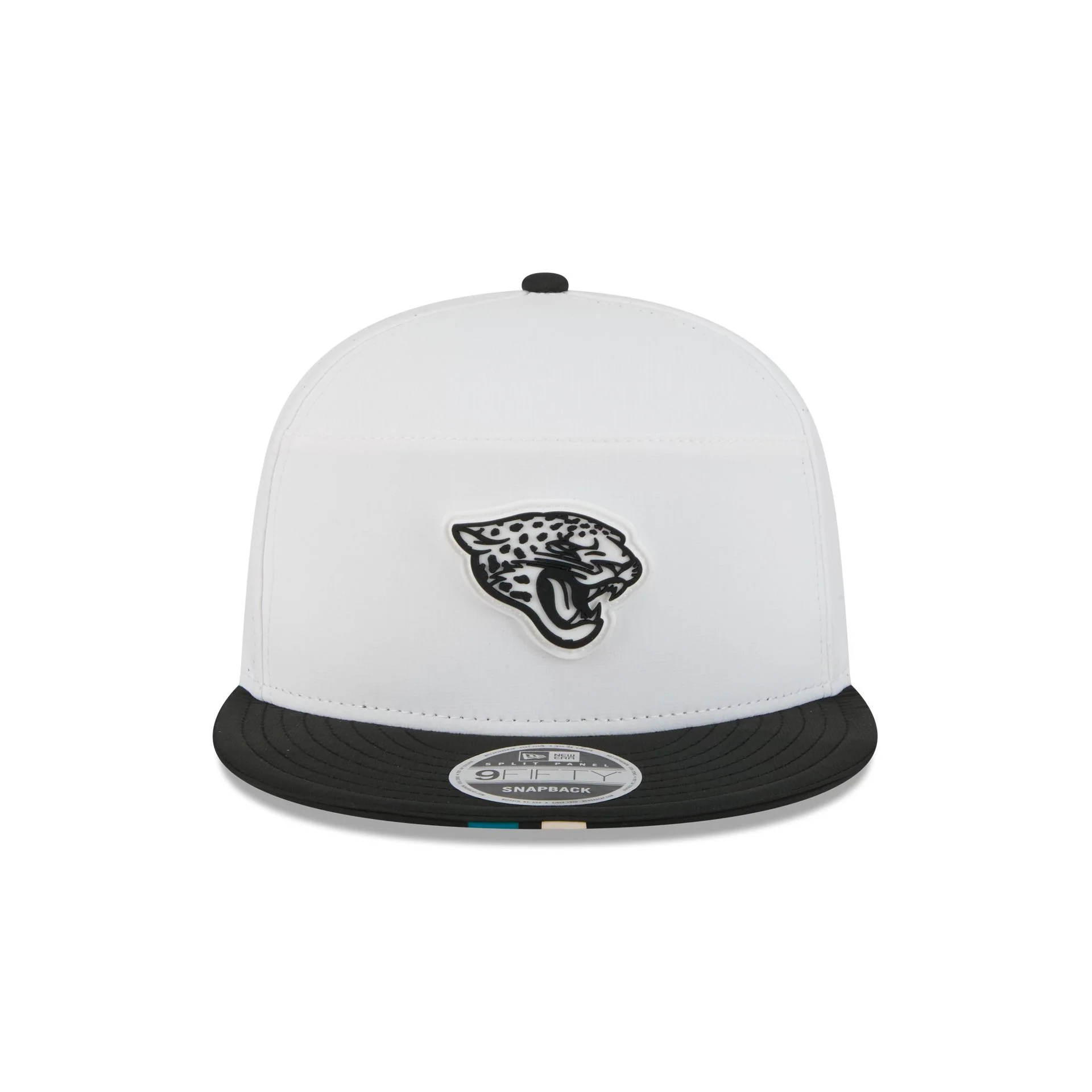 Jacksonville Jaguars 2025 Training Split Panel 9FIFTY Snapback Hat