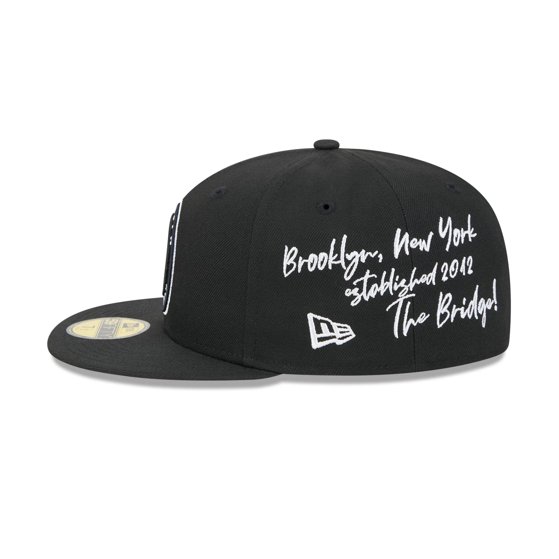 Brooklyn Nets Team Verbiage 59FIFTY Fitted Hat