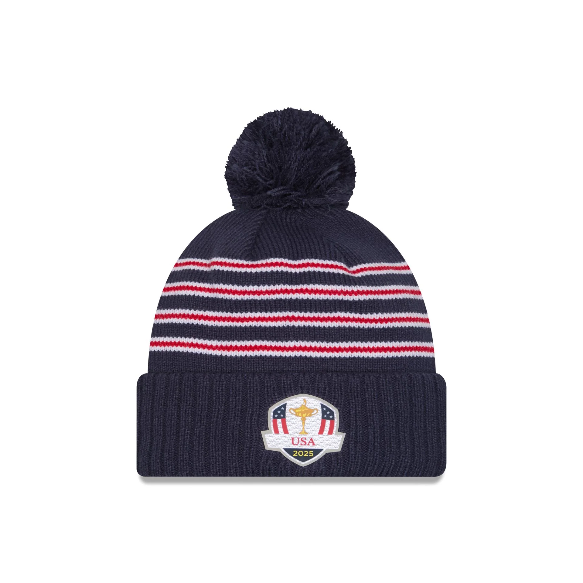 2025 Ryder Cup Team USA Flag Pom Knit Hat