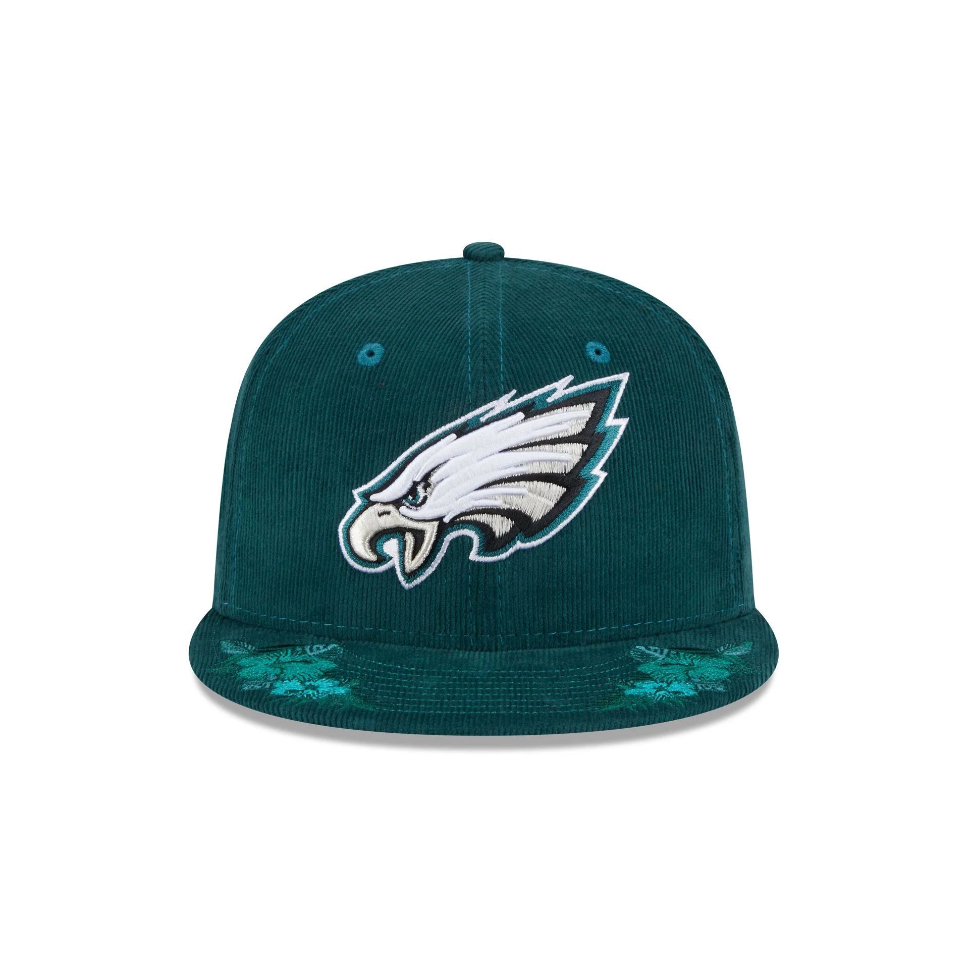 Just Caps Floral Corduroy Philadelphia Eagles 59FIFTY Fitted Hat
