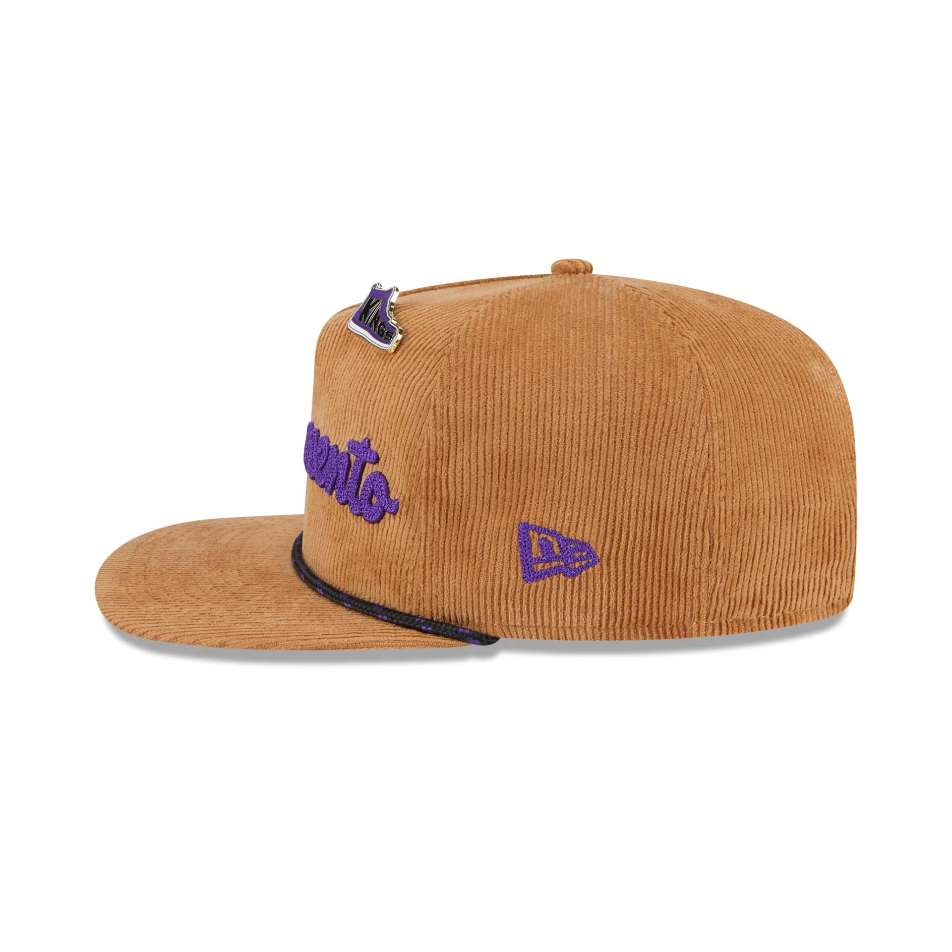 Sacramento Kings 2025 All-Star Game Fan Pack Corduroy Golfer Hat