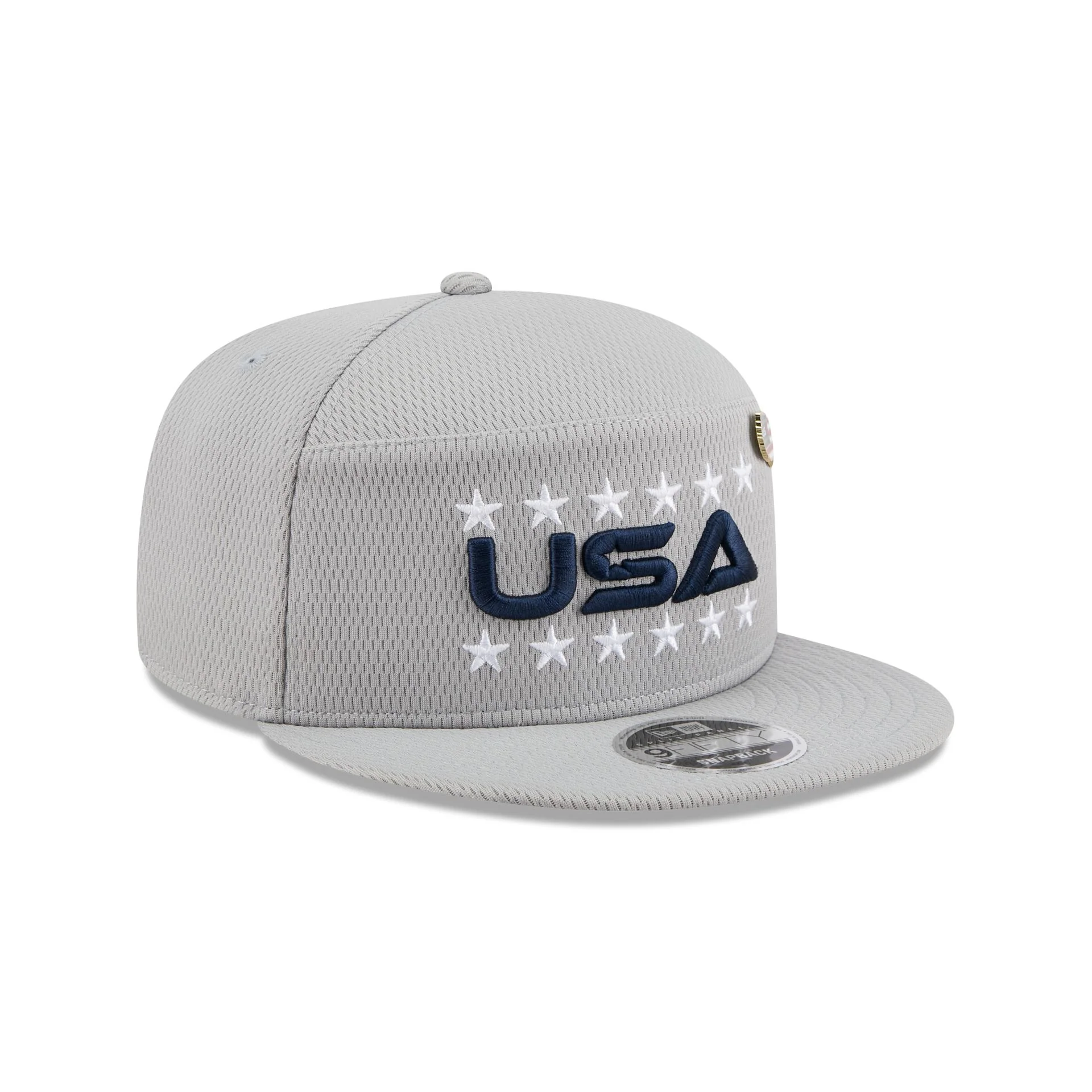 2025 Ryder Cup Team USA Gray Split Panel 9FIFTY Snapback Hat