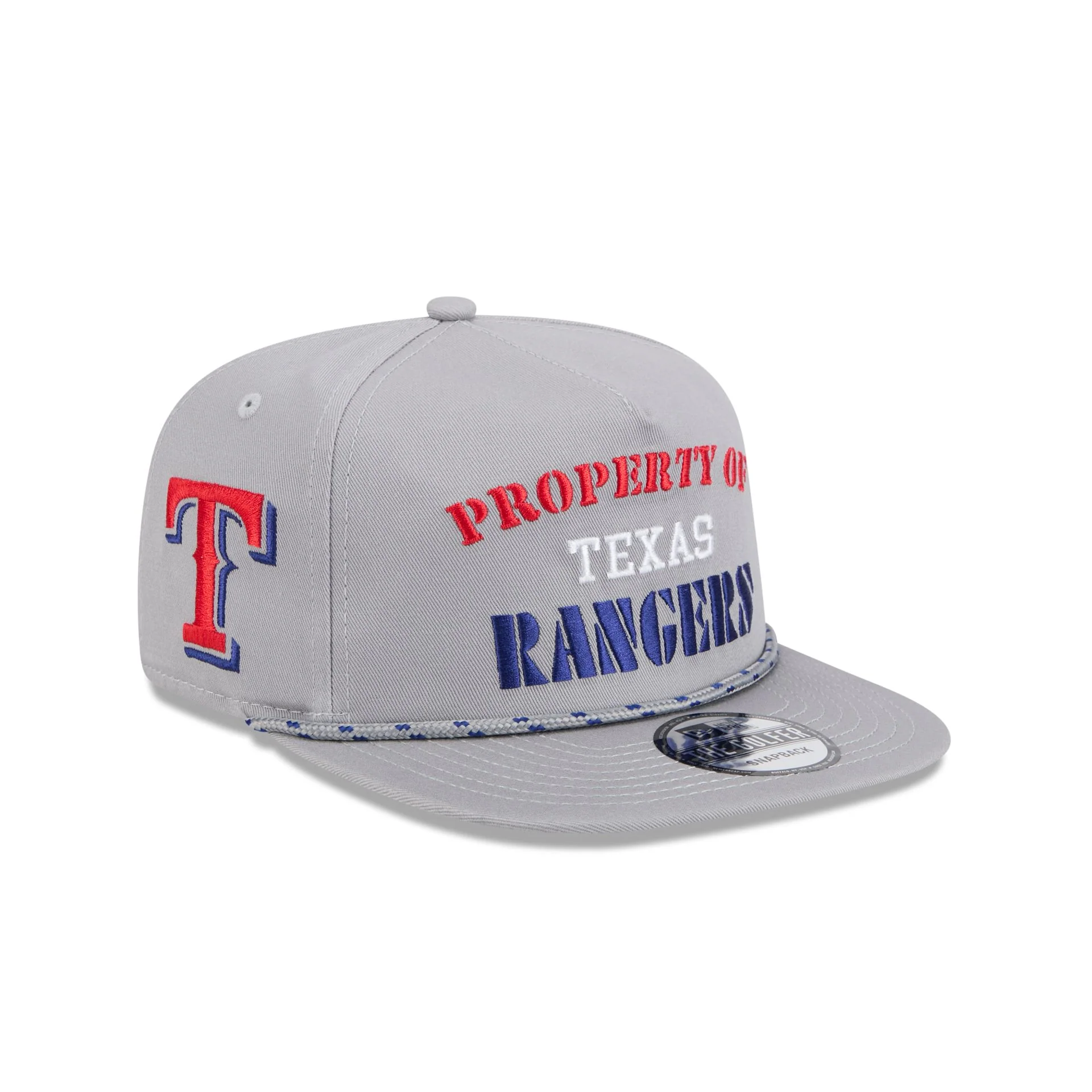 Texas Rangers Vintage Gray Rope Golfer Hat