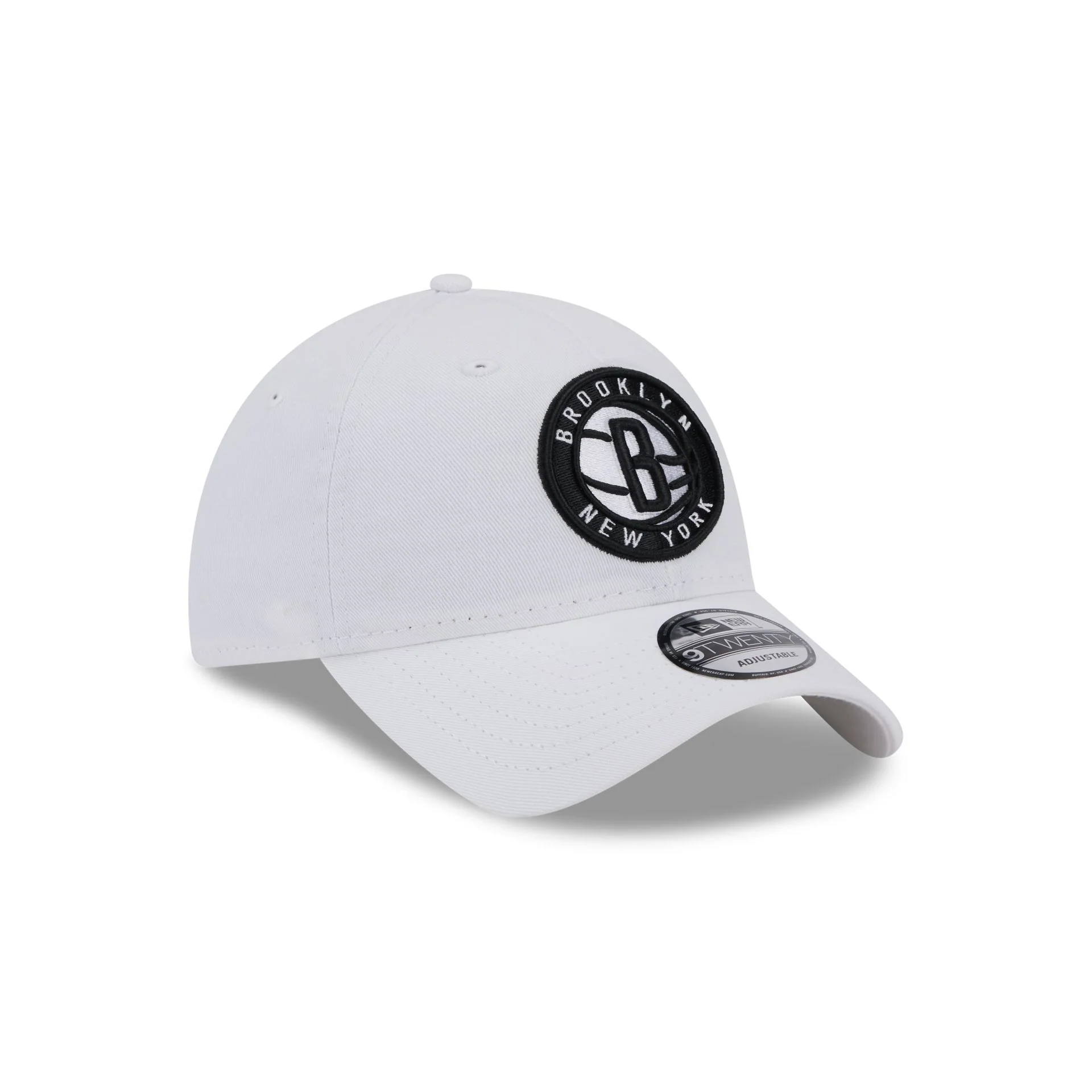 Brooklyn Nets White 9TWENTY Adjustable Hat