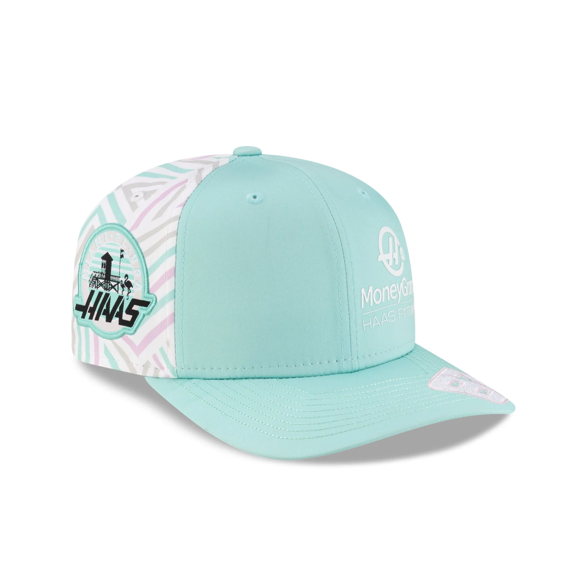 2025 Miami Race Special MoneyGram Haas F1 Team Oliver Bearman 9SEVENTY Stretch-Snap Hat