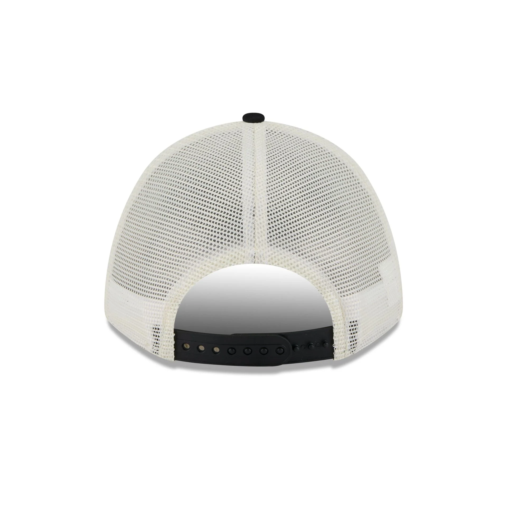 Las Vegas Raiders Chrome Arch 9FORTY M-Crown A-Frame Trucker Hat