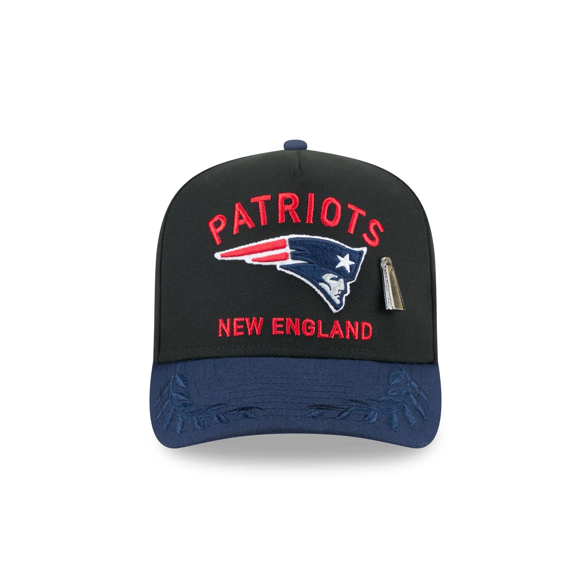 New England Patriots 2025 Draft Black 59FIFTY A-Frame Fitted Hat
